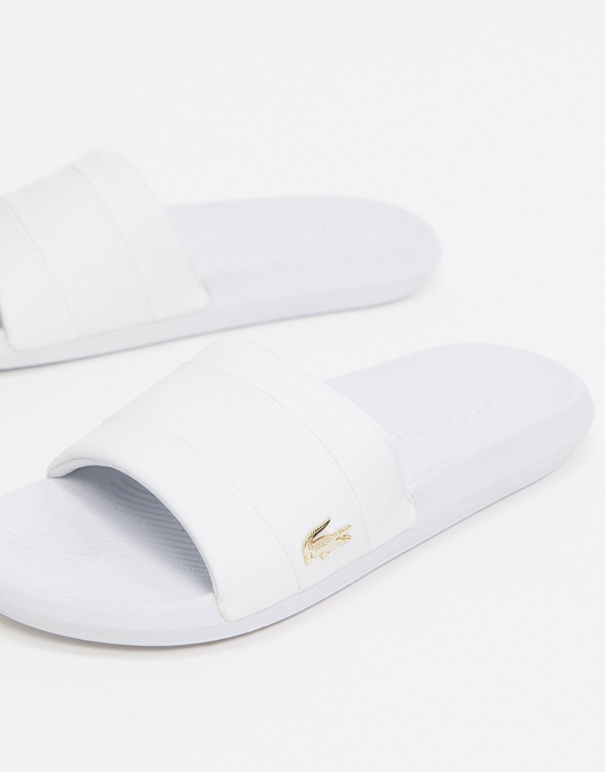 Sandalias blancas con diseño Lacoste de hombre de color Blanco | Lyst