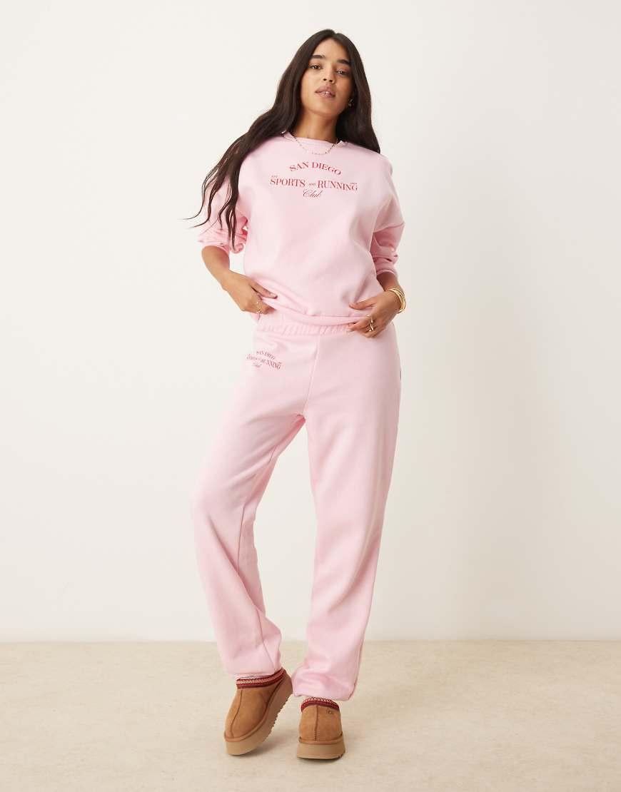 Pink jogger co ord hotsell