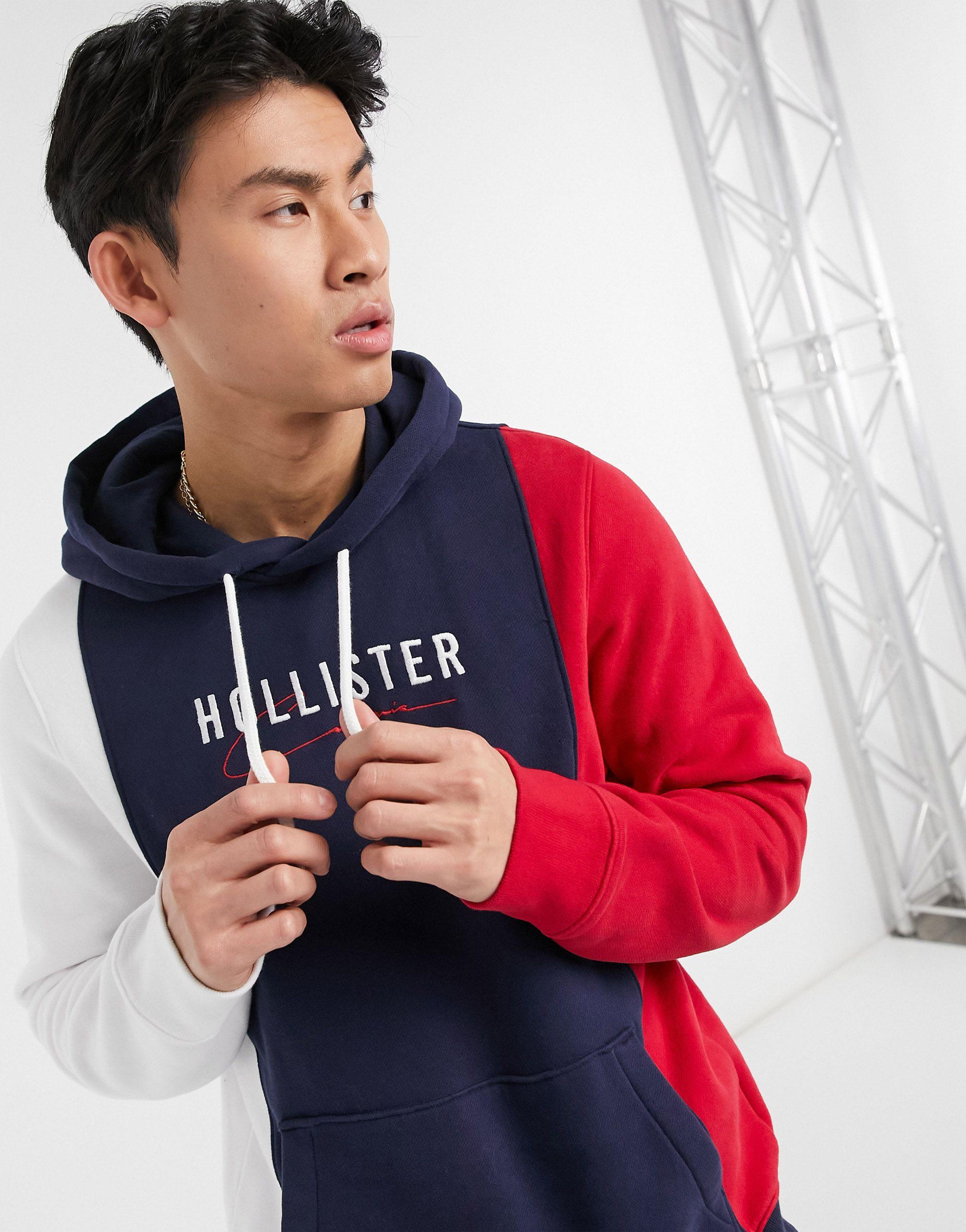 hollister colorblock hoodie