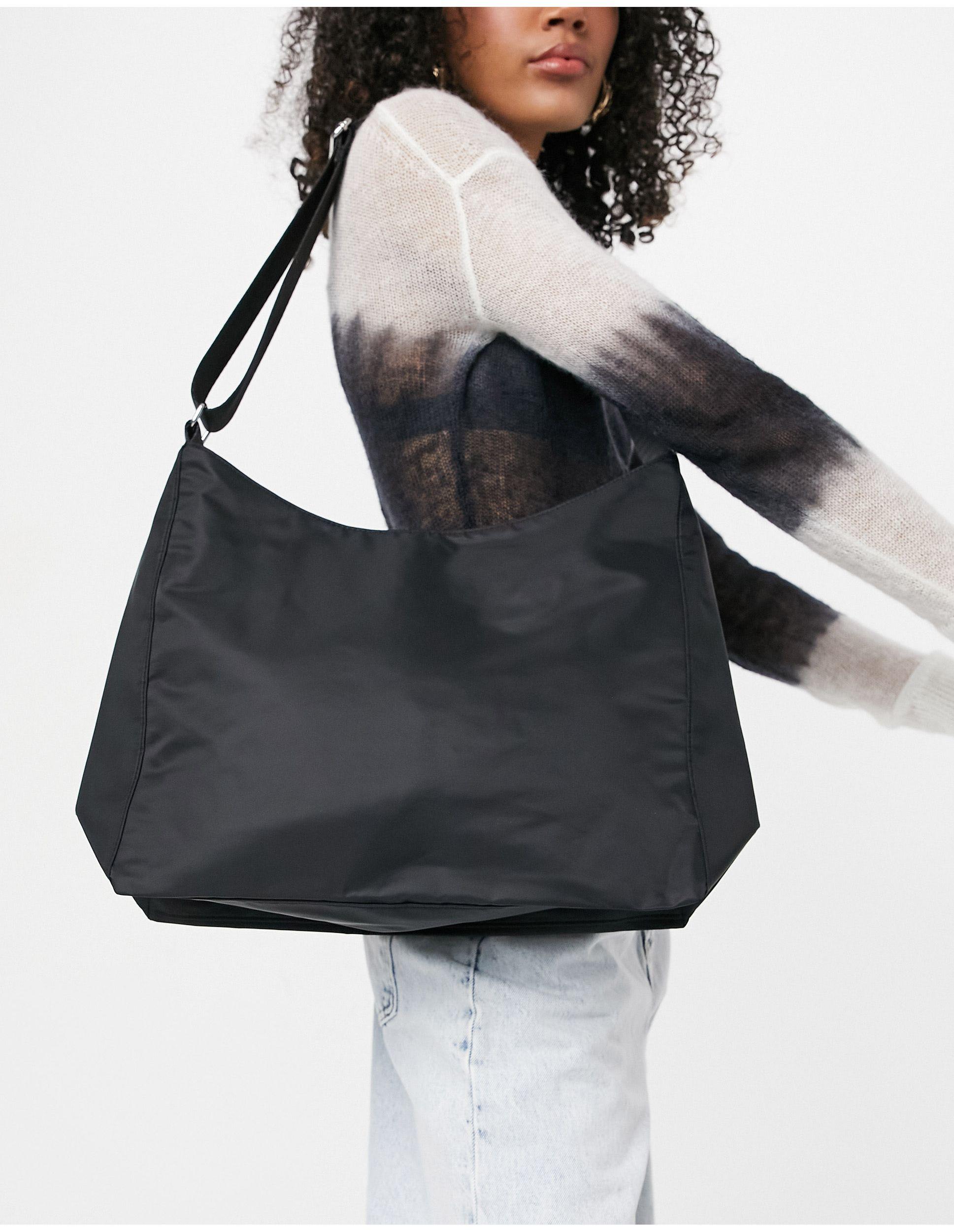 Weekday Carry Recycled Shoulder Bag in Black - Lyst