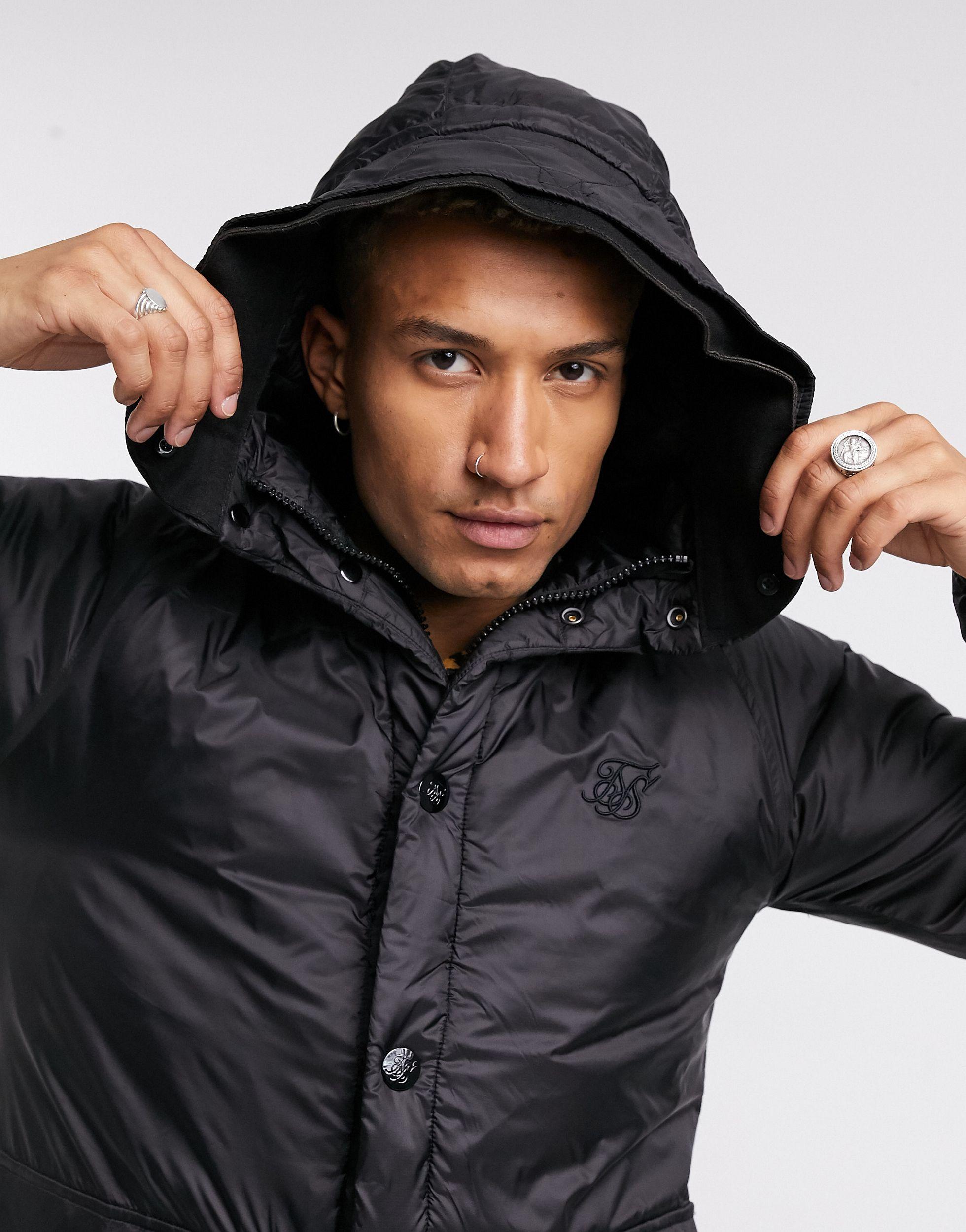 sik silk puffer parka jacket