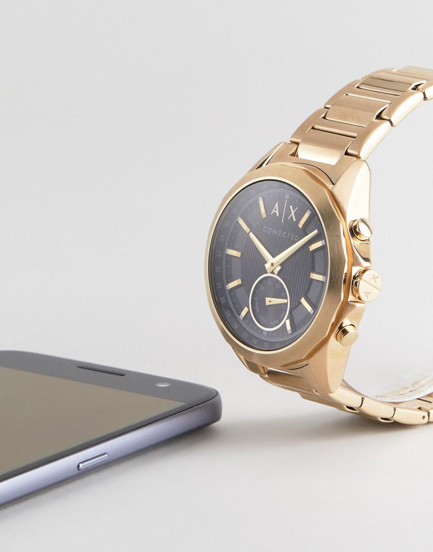 armani exchange connected gold