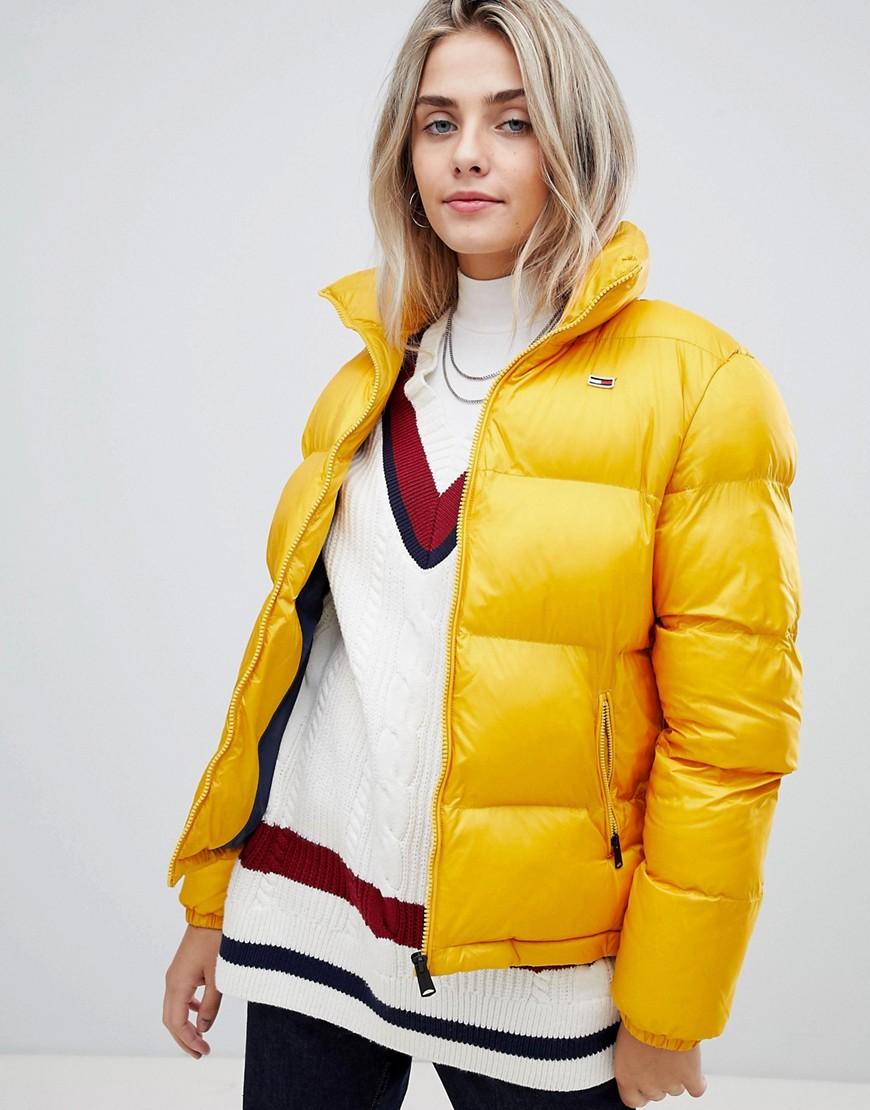 womens yellow tommy hilfiger jacket