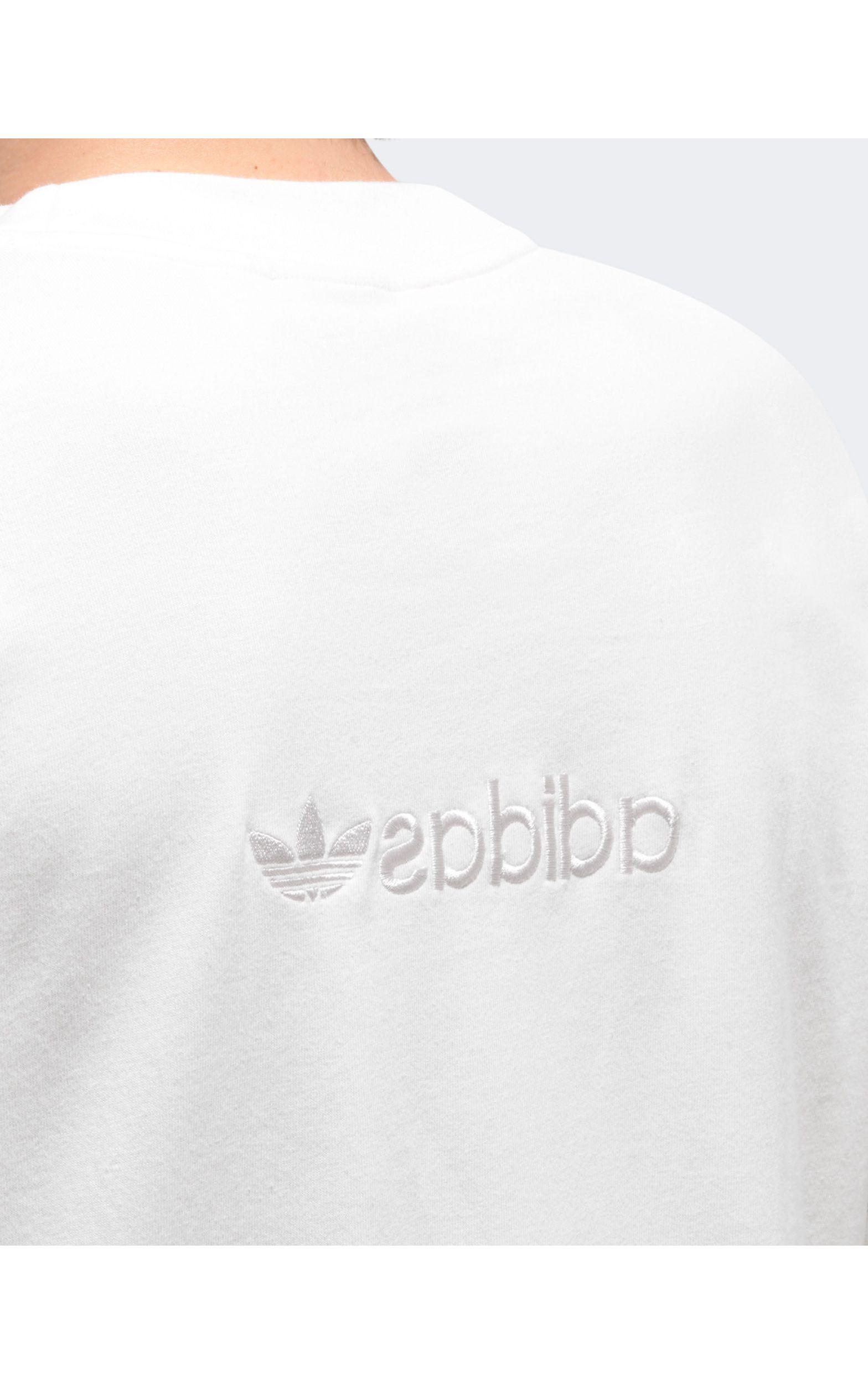 adidas Originals Overdyed Premium T-shirt With Central Logo And Embroidered  Back in White for Men | Lyst