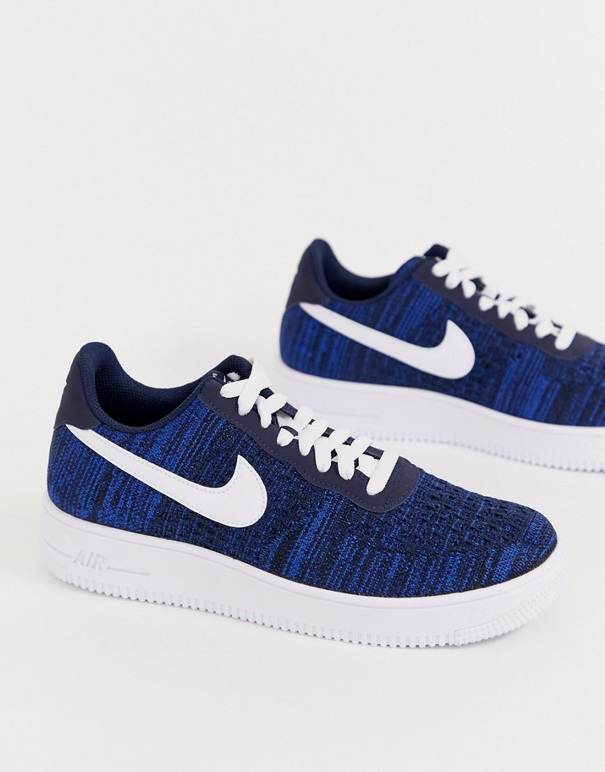 air force 1 blue flyknit