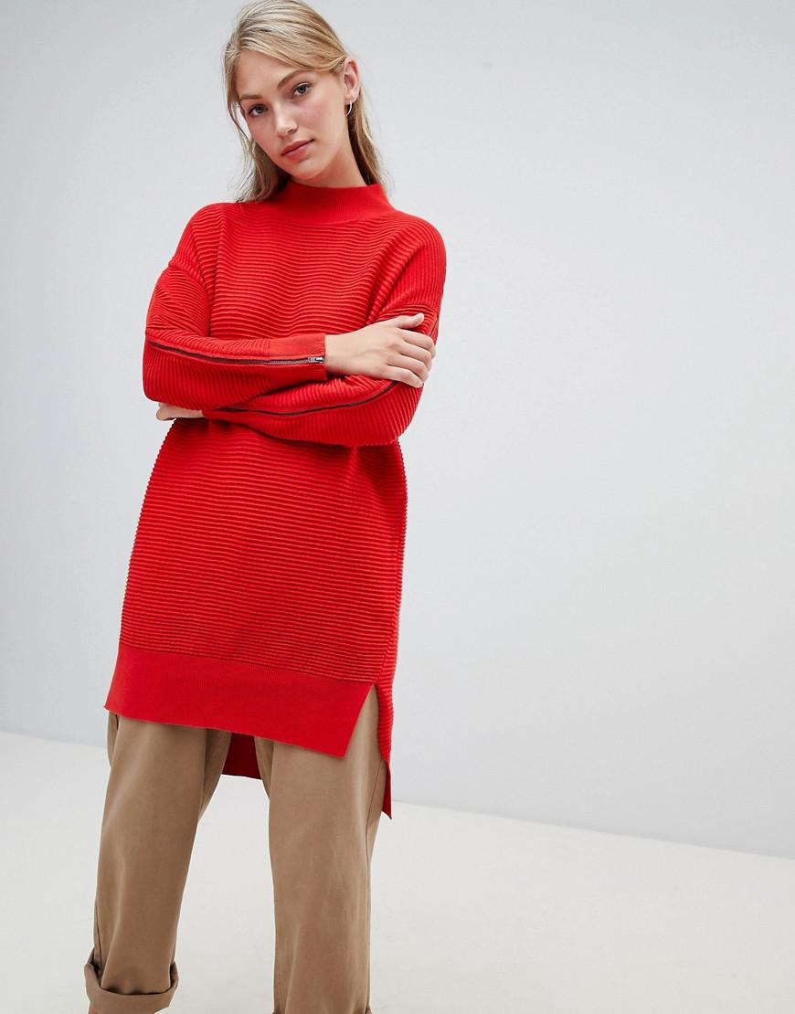 French Connection Red Sweater Top 
