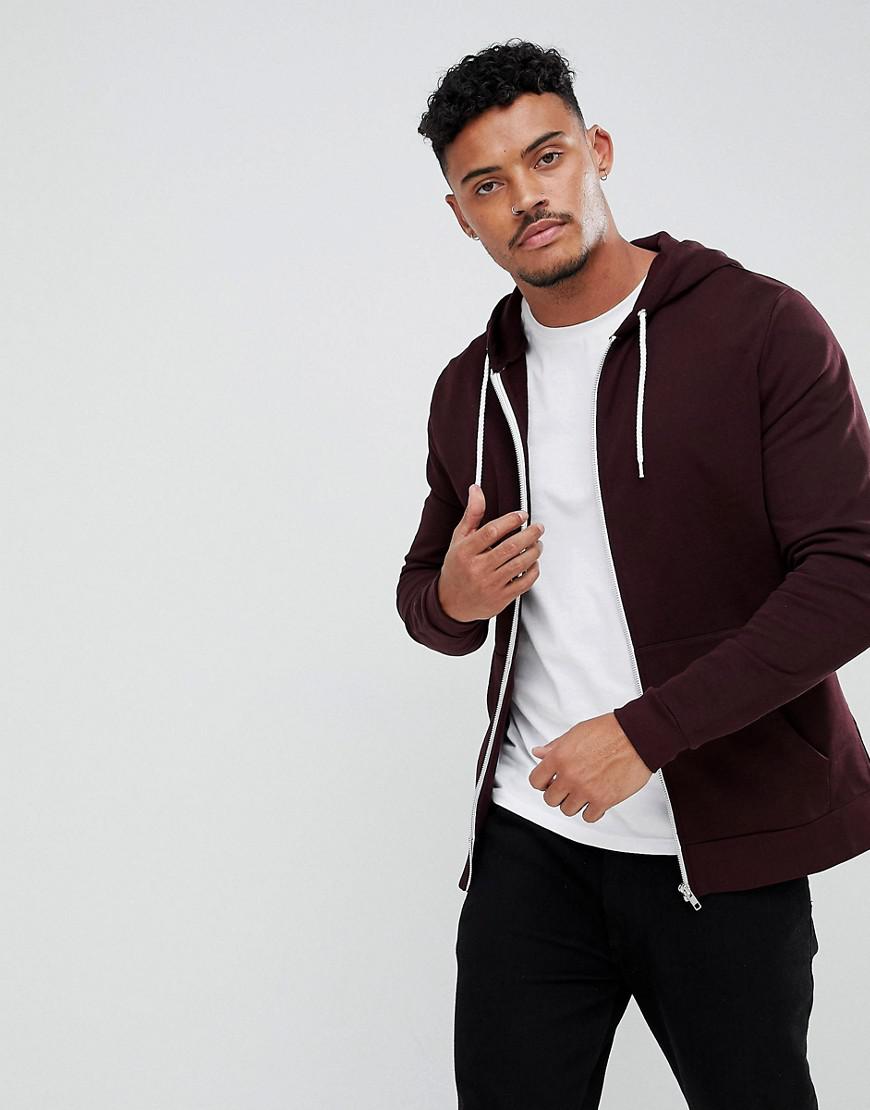 asos mens zip up hoodie