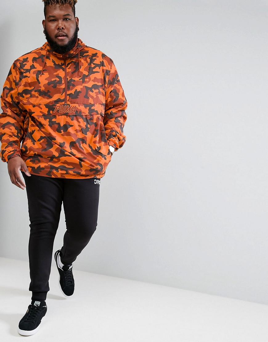 puma camo jacket orange