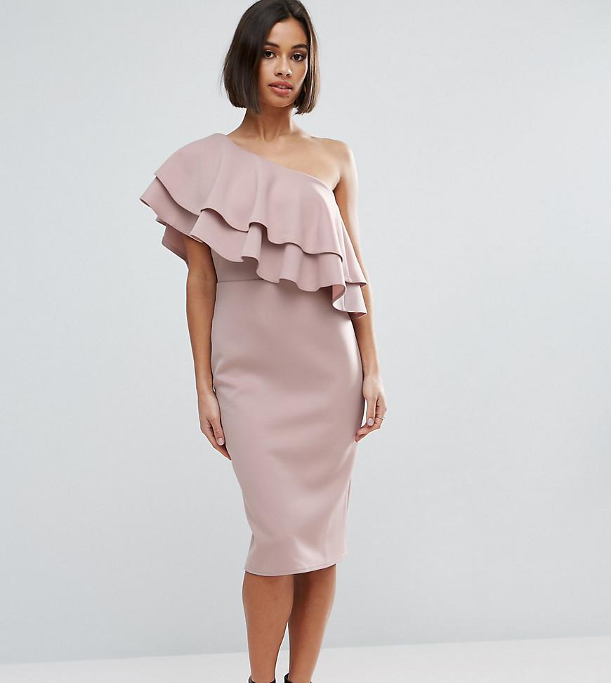 gown with ruffle bottom