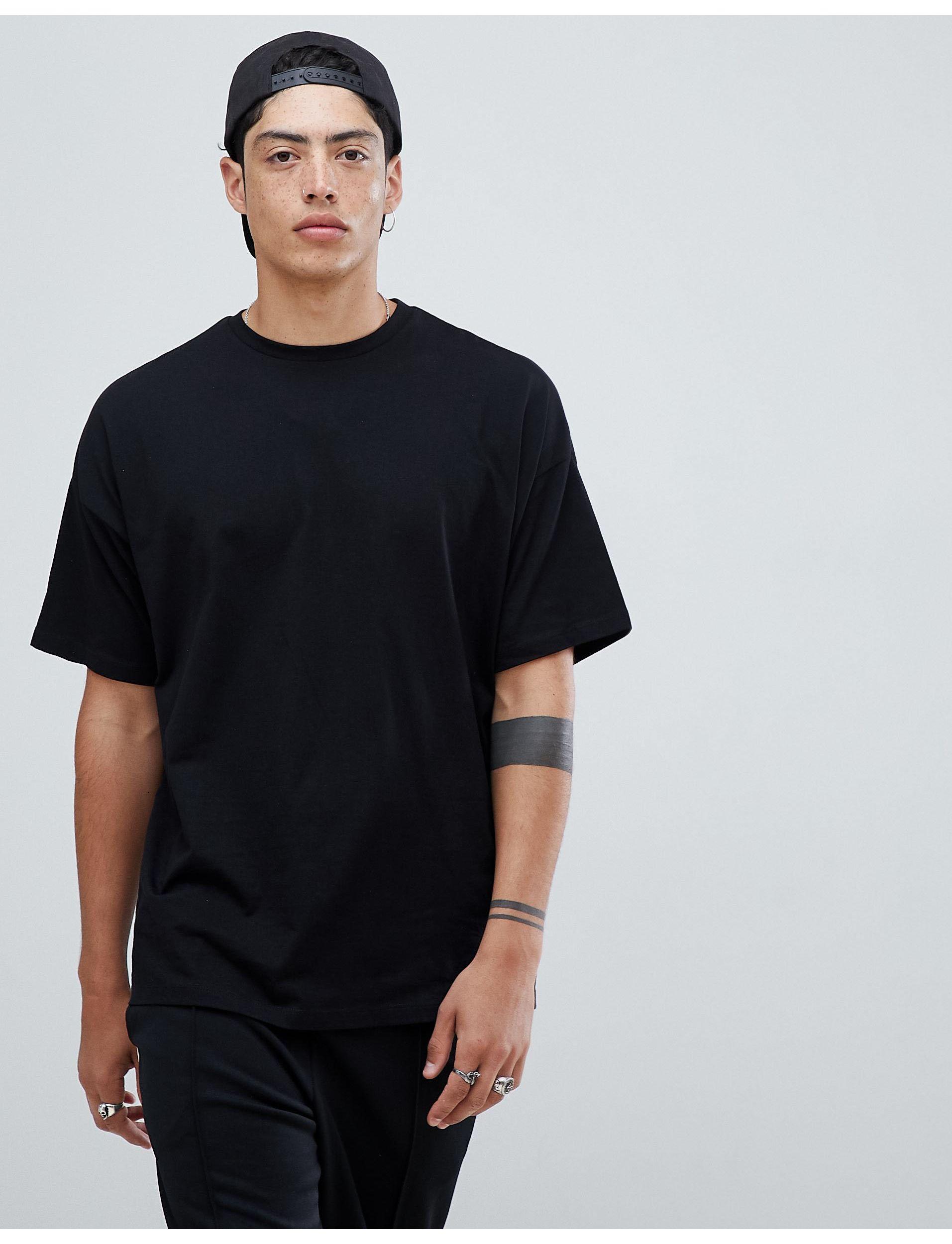 ASOS Oversized T-shirt With Baroque Back Print in Black for Men | Lyst