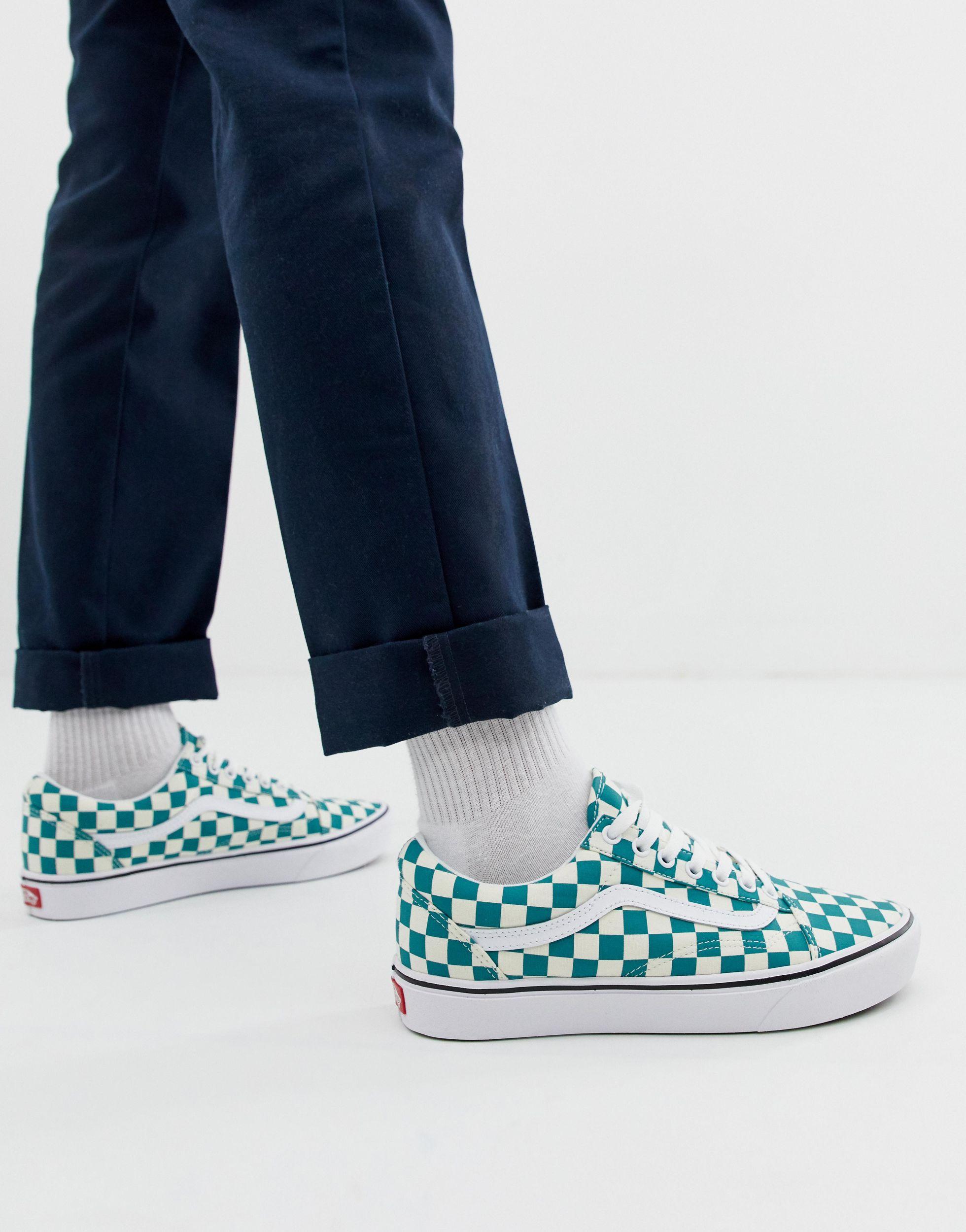 vans comfycush old skool green