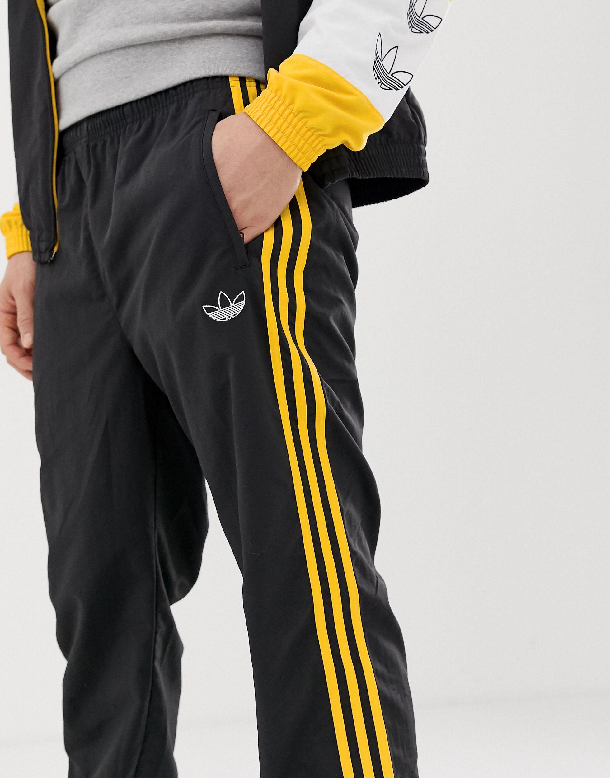 Woven 3 Stripe Joggers adidas Originals pour homme en coloris Noir | Lyst