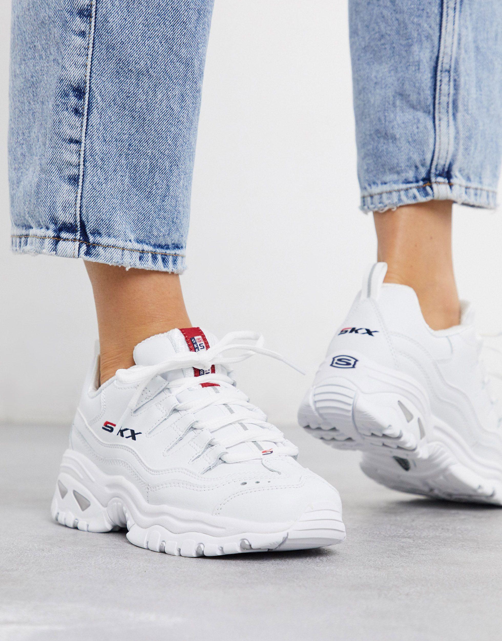 Piel color de Zapatillas deportivas para Mujer de Skechers | FASHIOLA.es