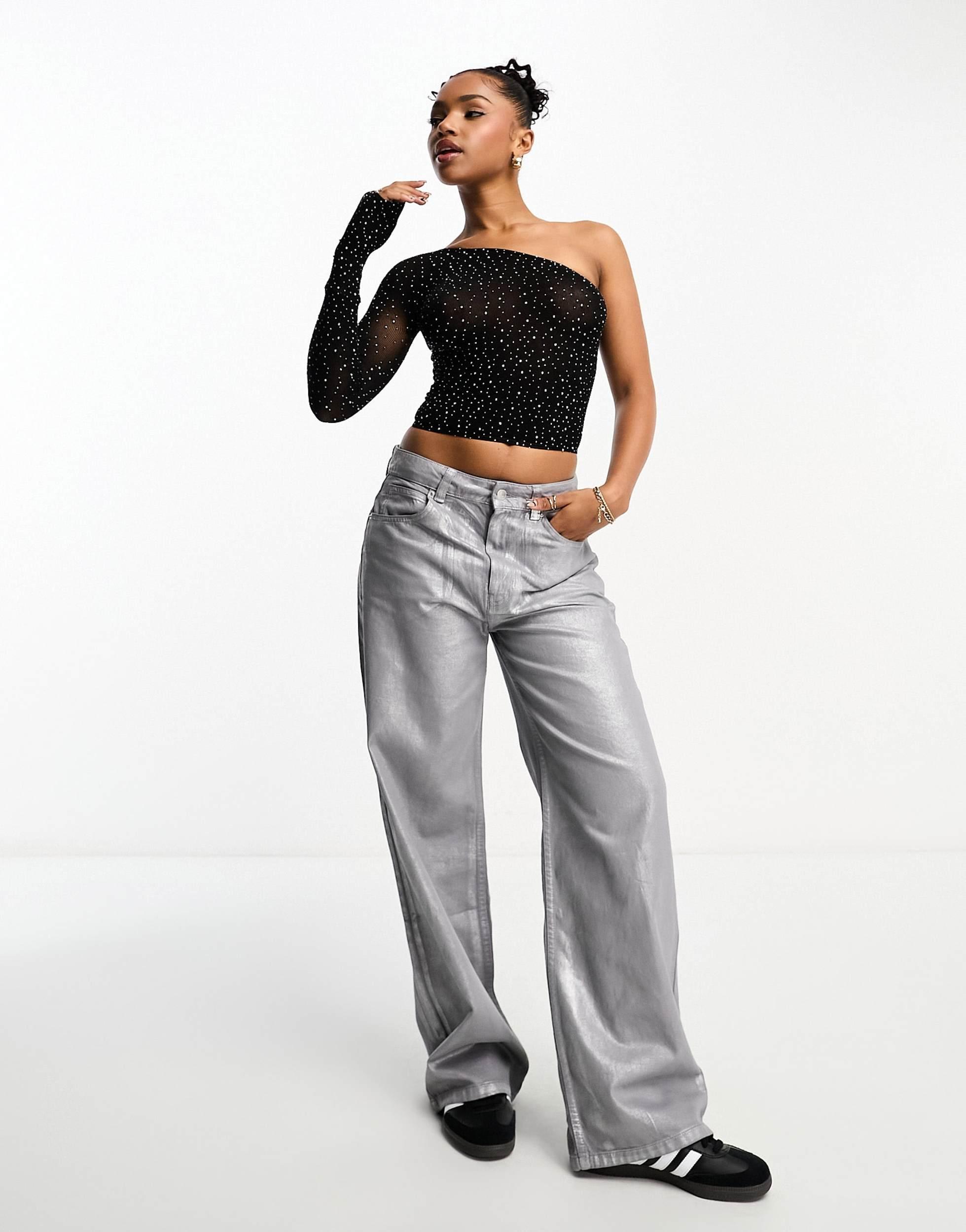 One shoulder top pull and bear hotsell