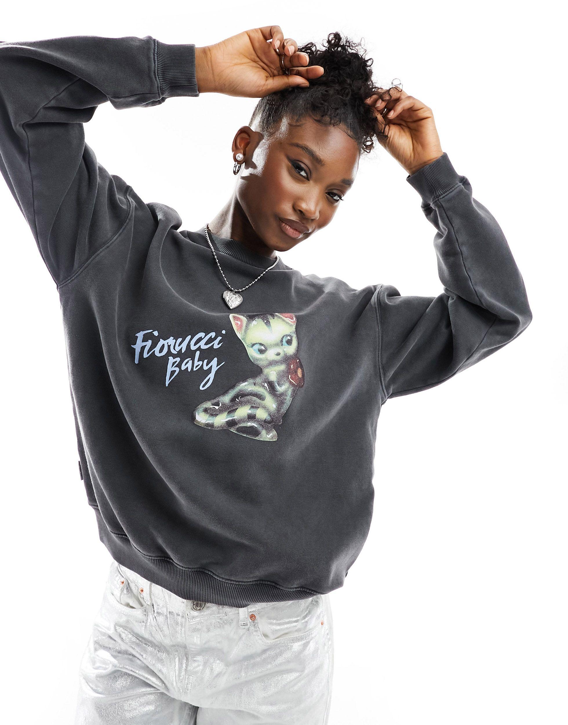 Fiorucci store blue sweatshirt