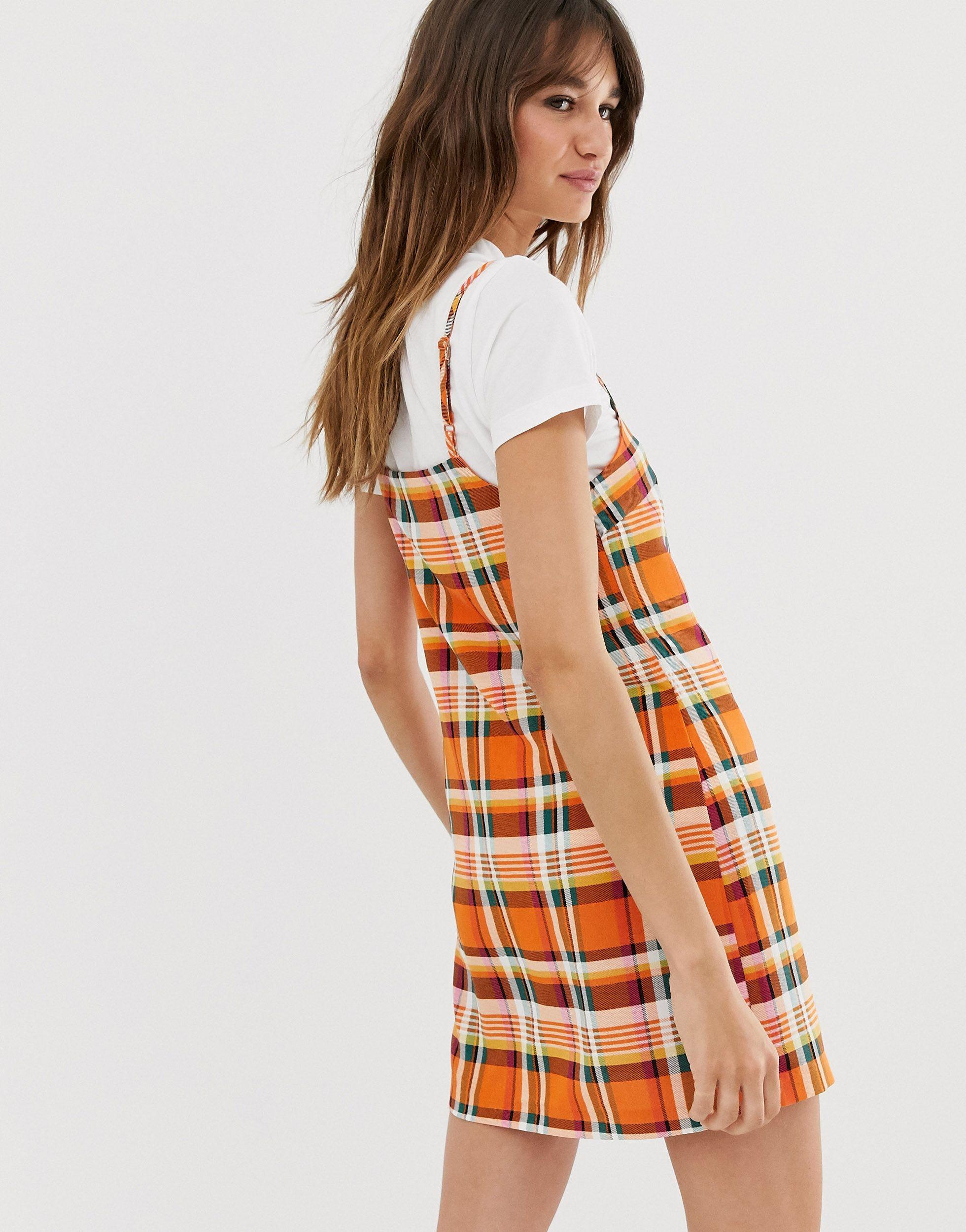 monki orange dress