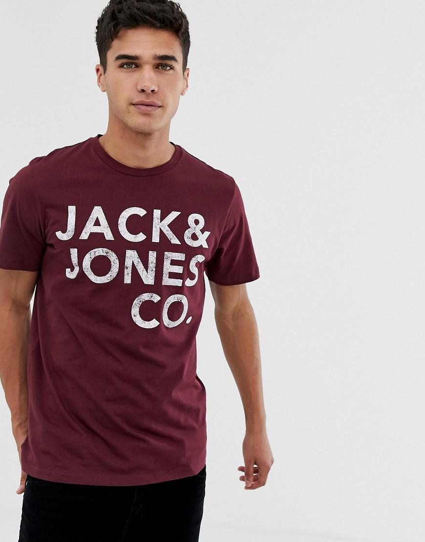 jack and jones red t shirt