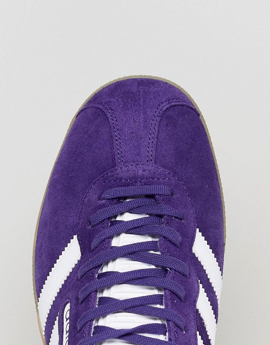 lilac gazelle suede trainers