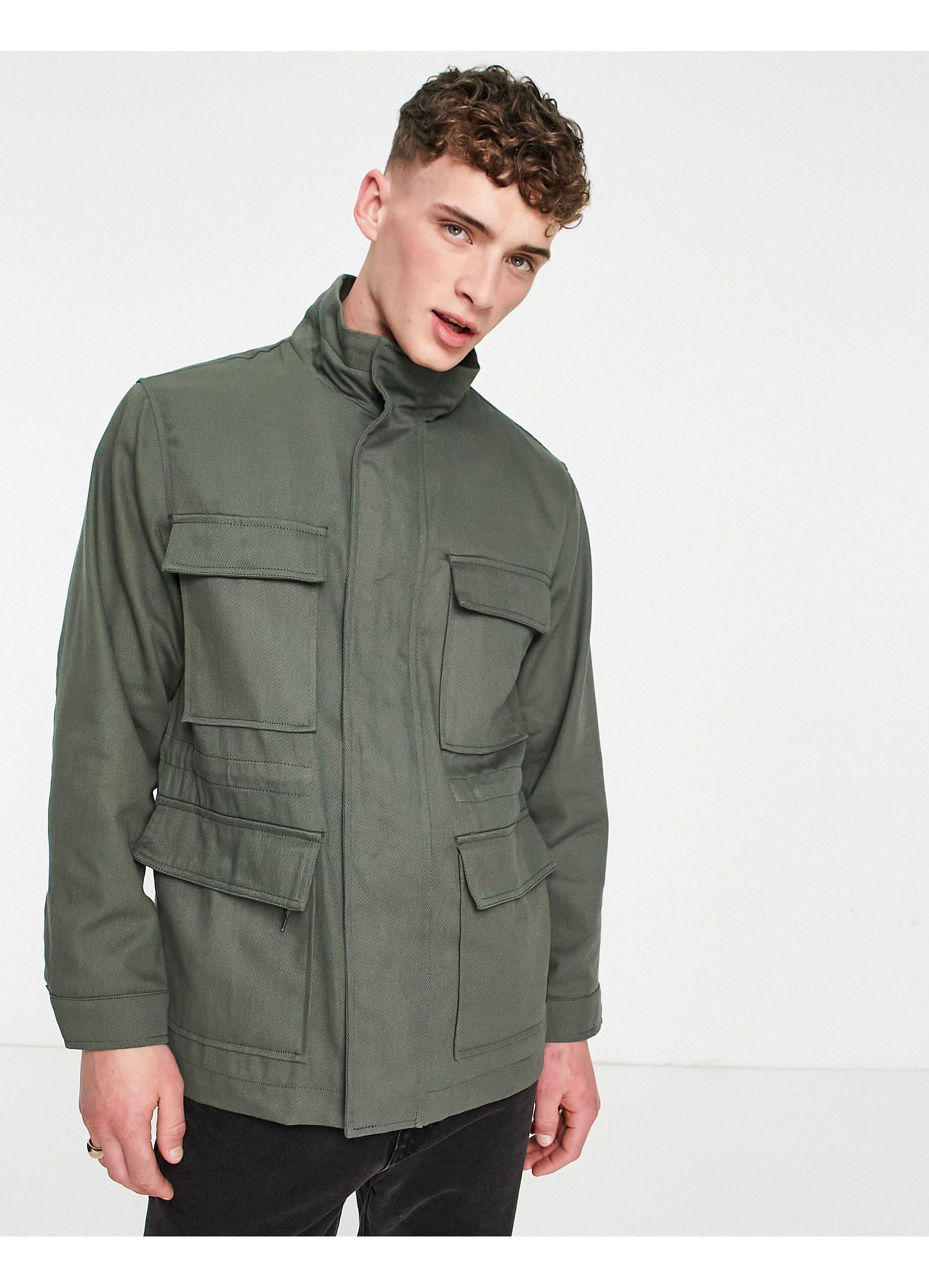 Pull and bear green discount jacket