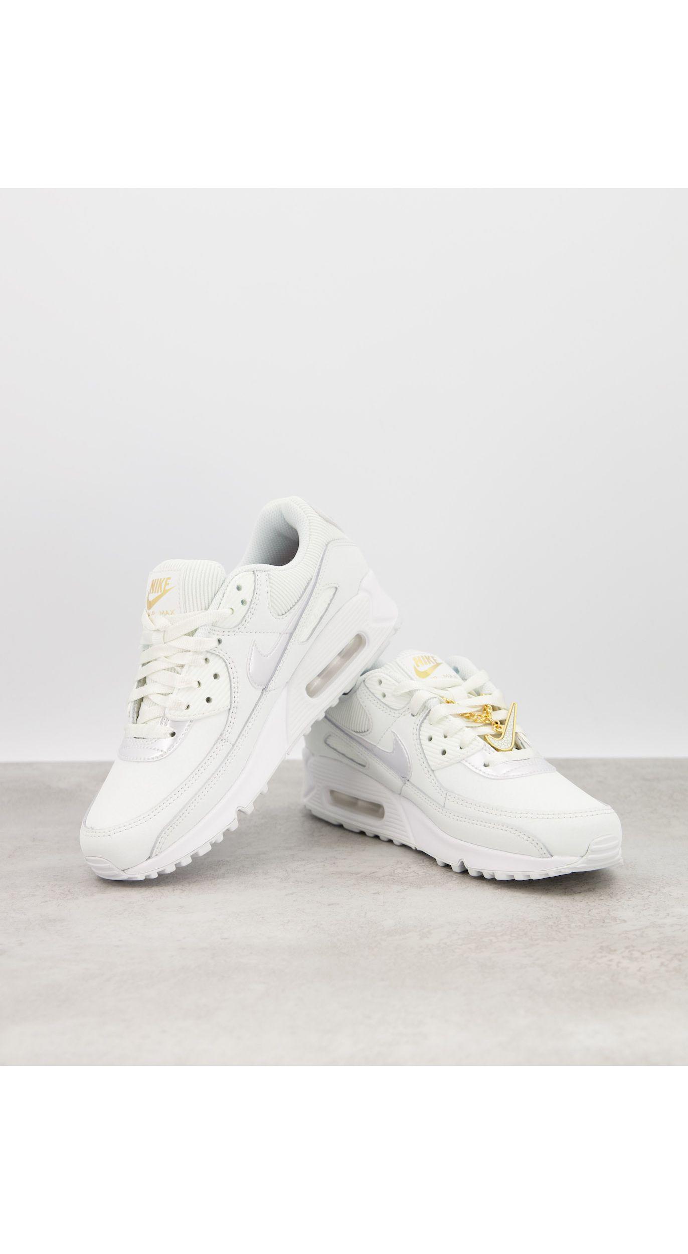 Air max 90 - sneakers con ciondolo da scarpa bianche di Nike in Bianco |  Lyst