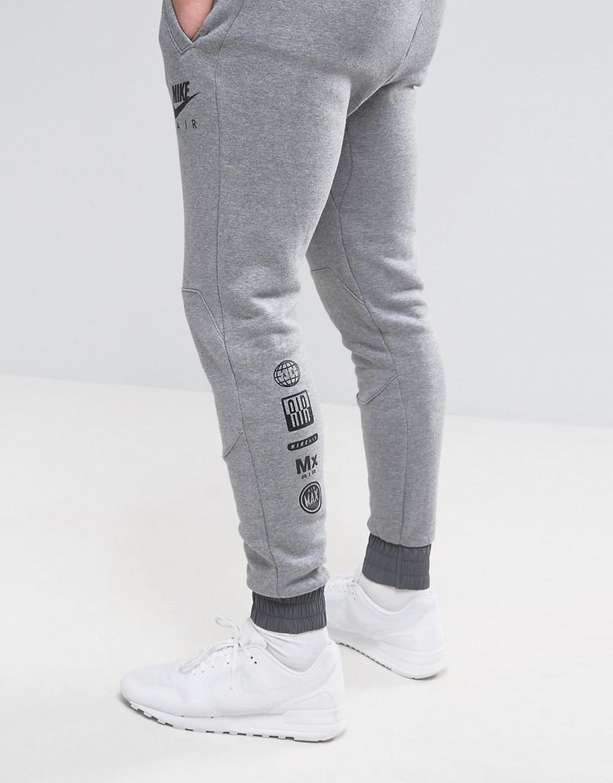 Nike Cotton Slim Joggers In Grey 805158091 in Grey for Men Lyst