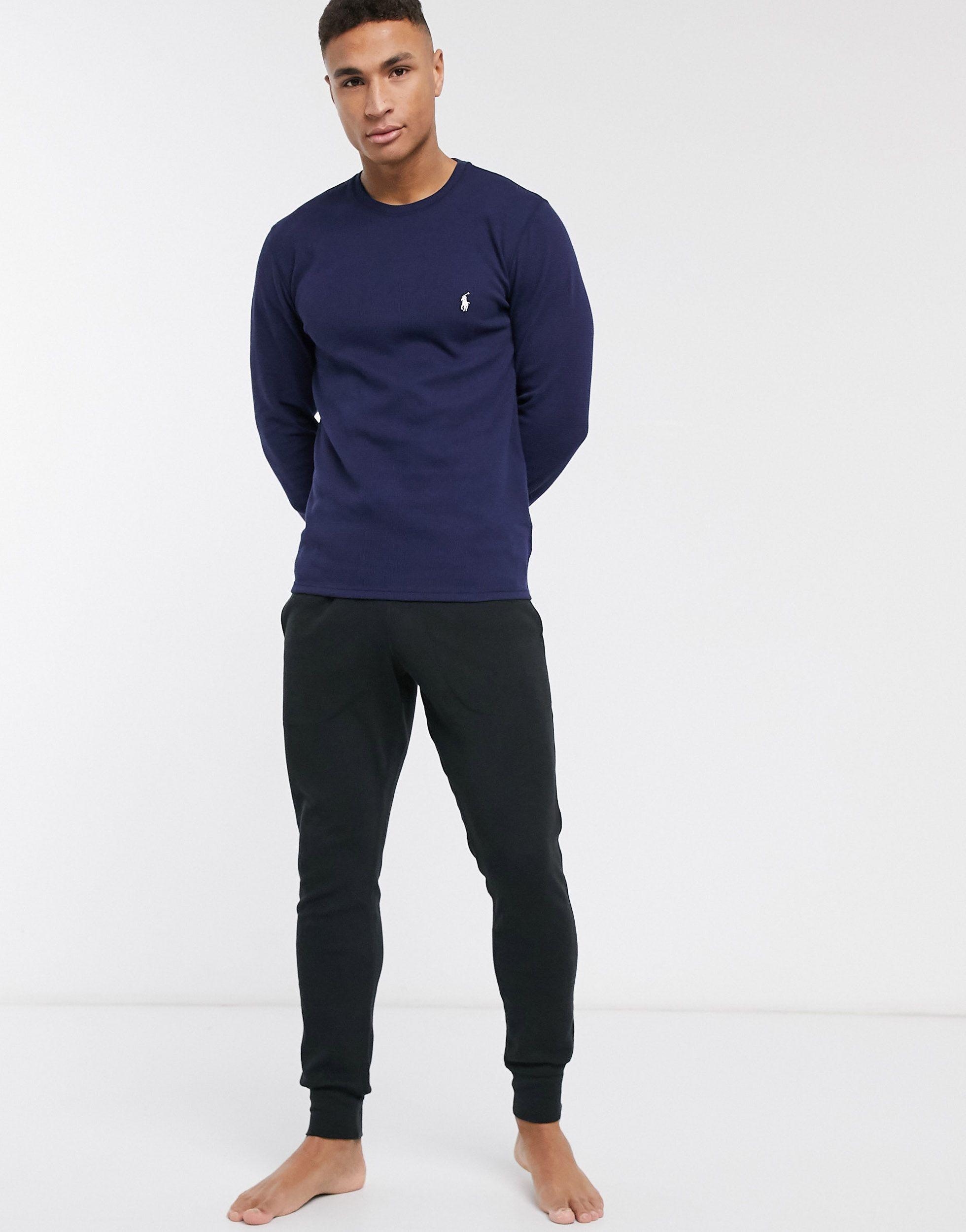 polo ralph lauren waffle cuffed jogger