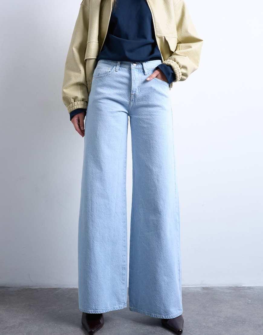 Denim Jeans Topshop Wide Leg Pants TOPSHOP Mid Rise Wide Leg Jean - Main Image