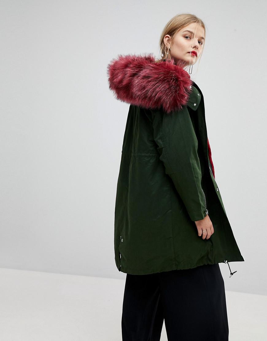 mango green parka