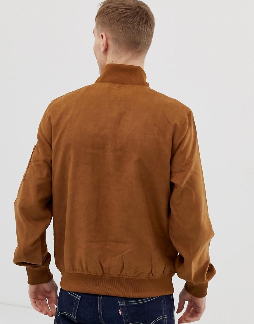 suede baseball jacket