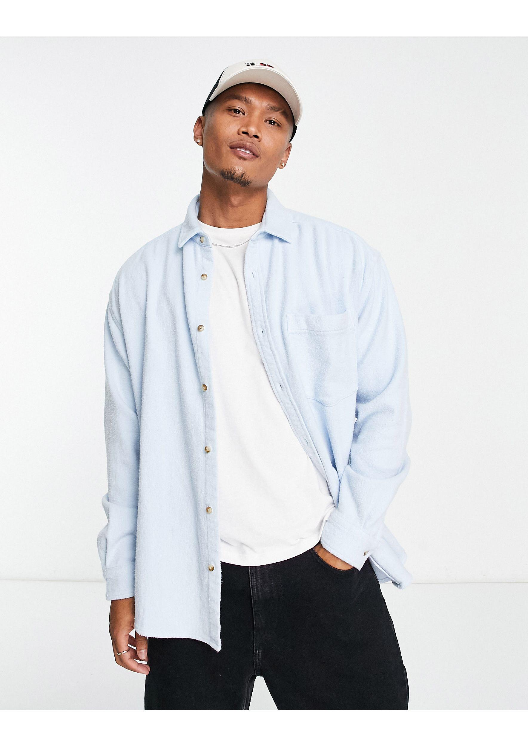 ASOS Design 90s Oversized Shirt in Black and White Buffalo Check