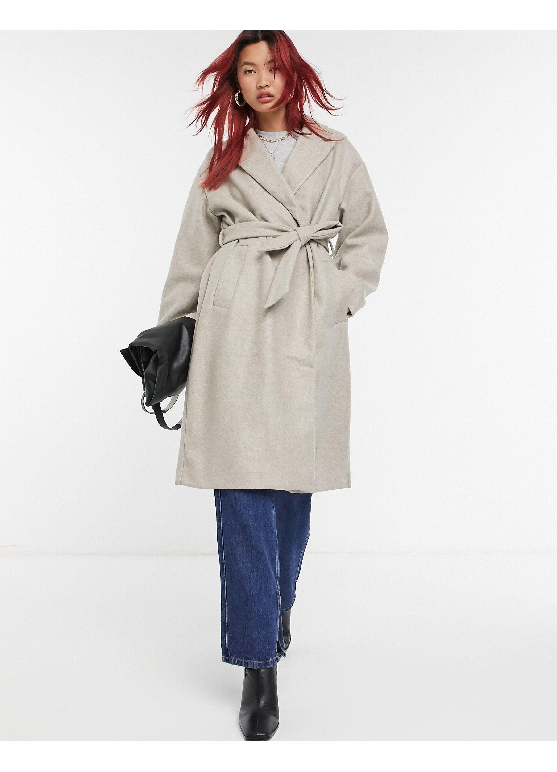 hooded tailored coat
