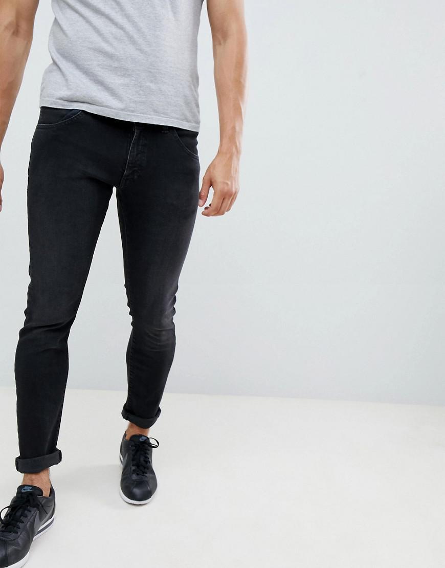 wrangler bryson skinny jeans black