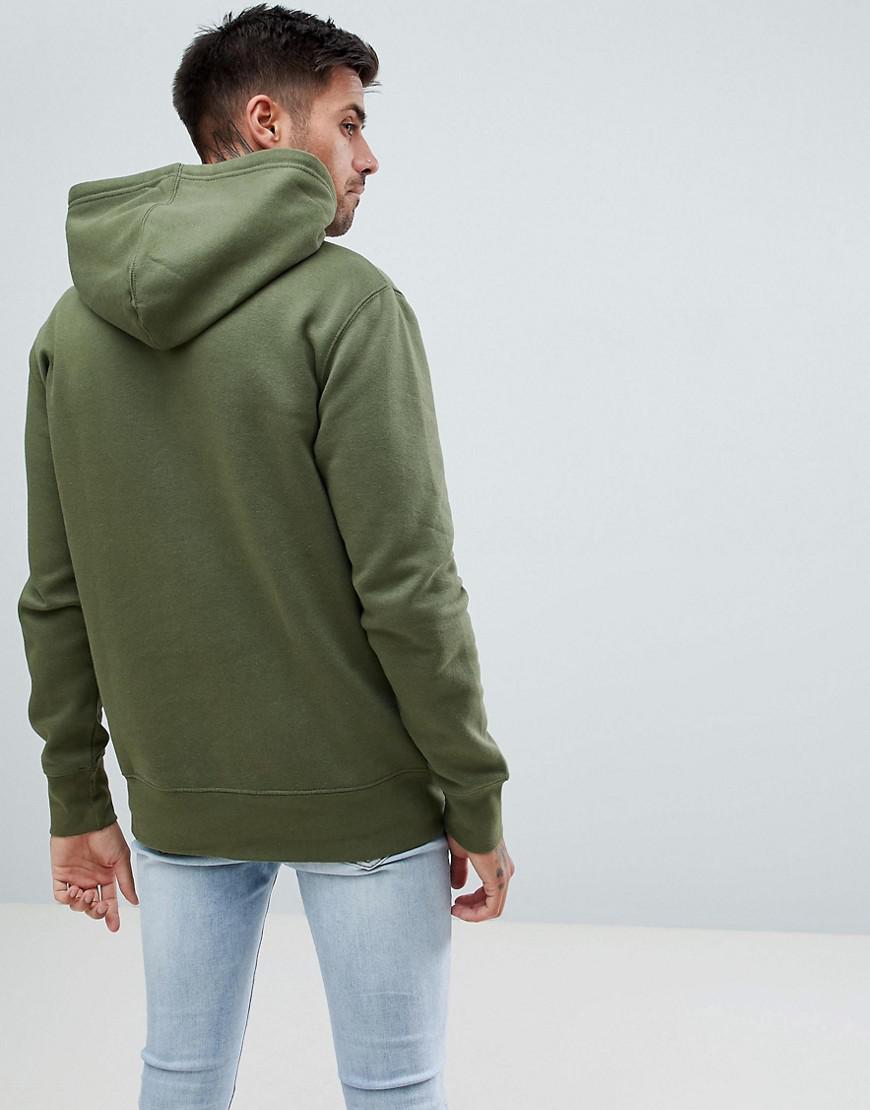 pull and bear khaki hoodie