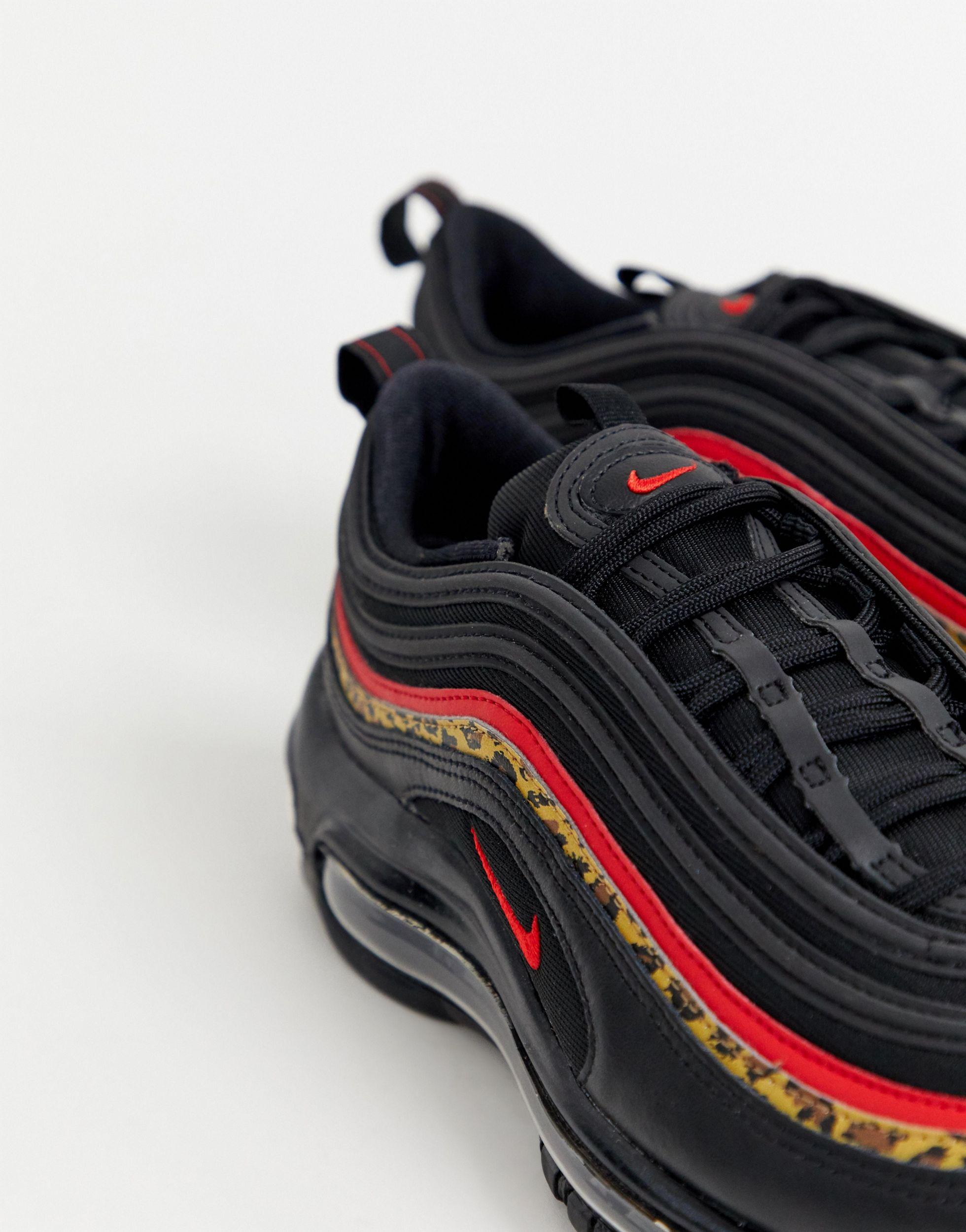 97 air max black and red