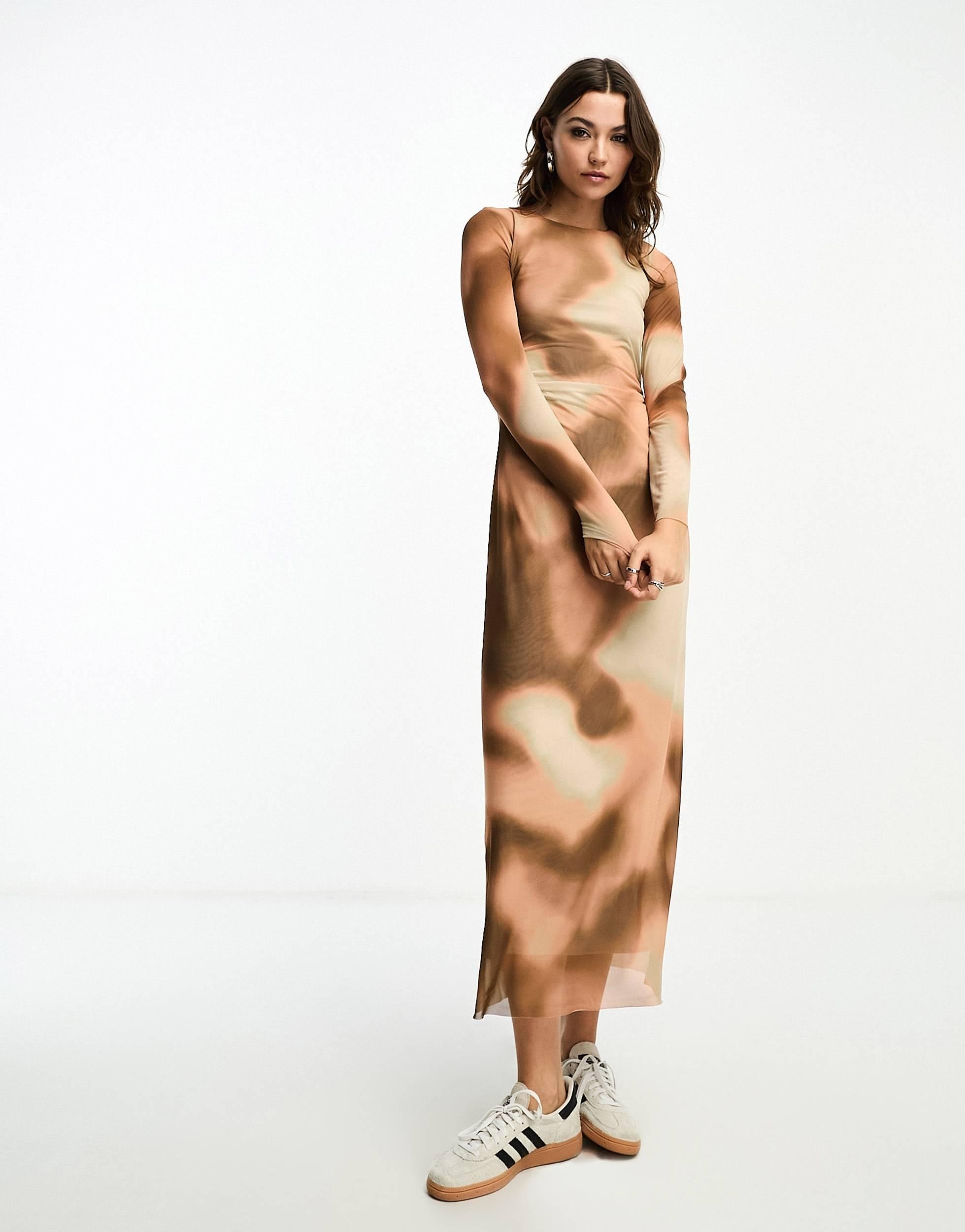 Robe imprimé stradivarius sale