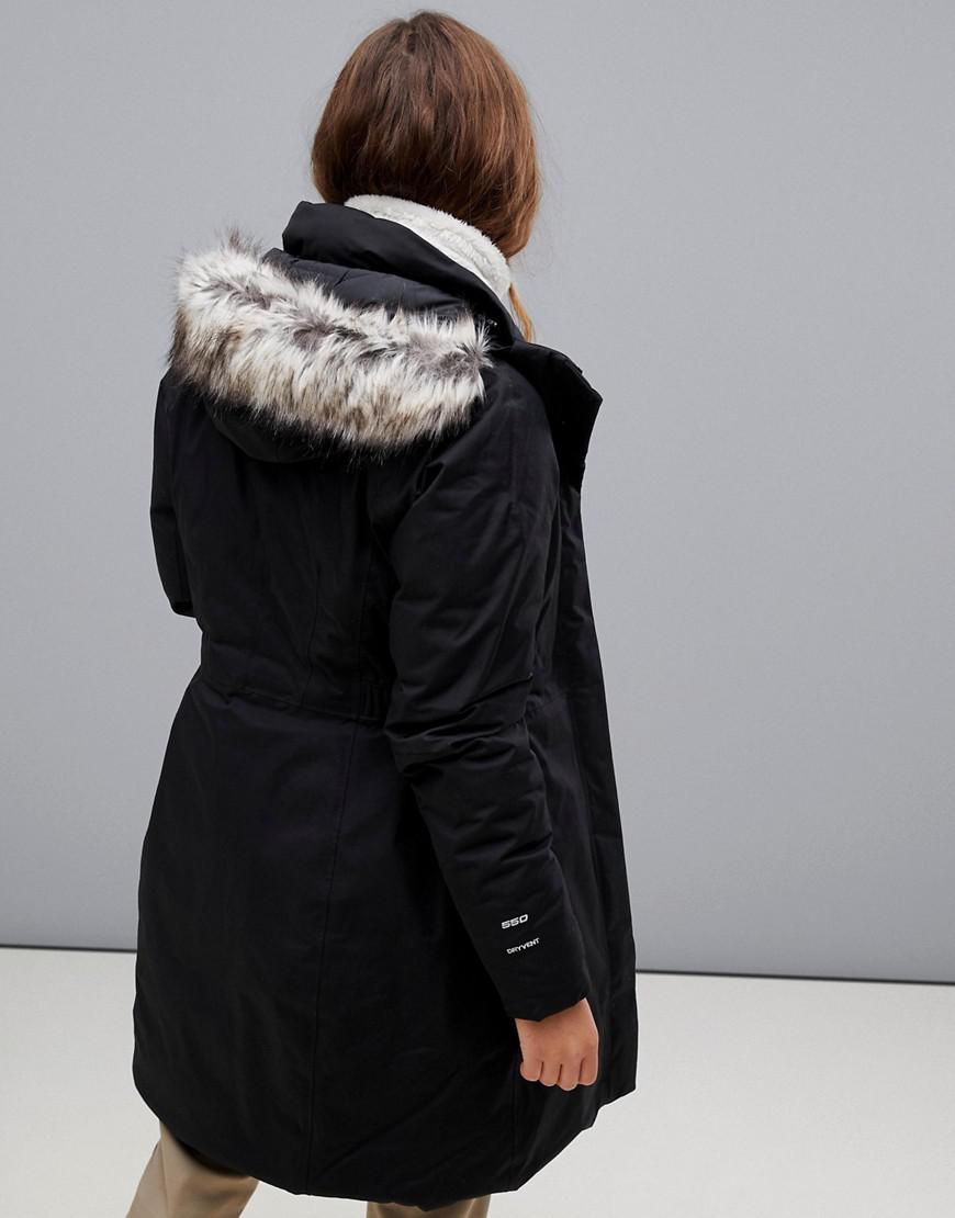 The North Face Womens Arctic Parka Ii In Black | Lyst