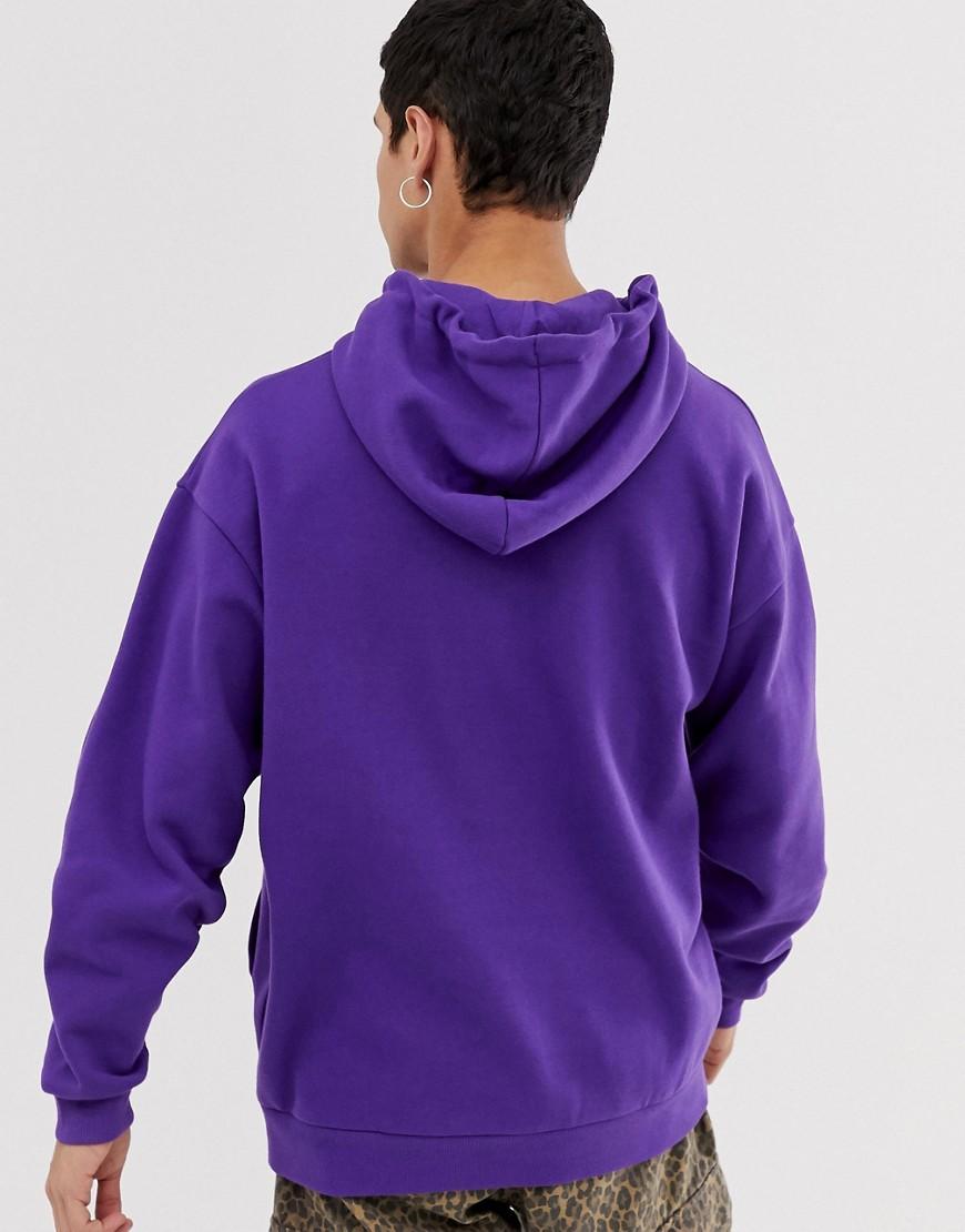 ASOS Oversized Hoodie 2 Pack Bright Purple/black for Men - Lyst