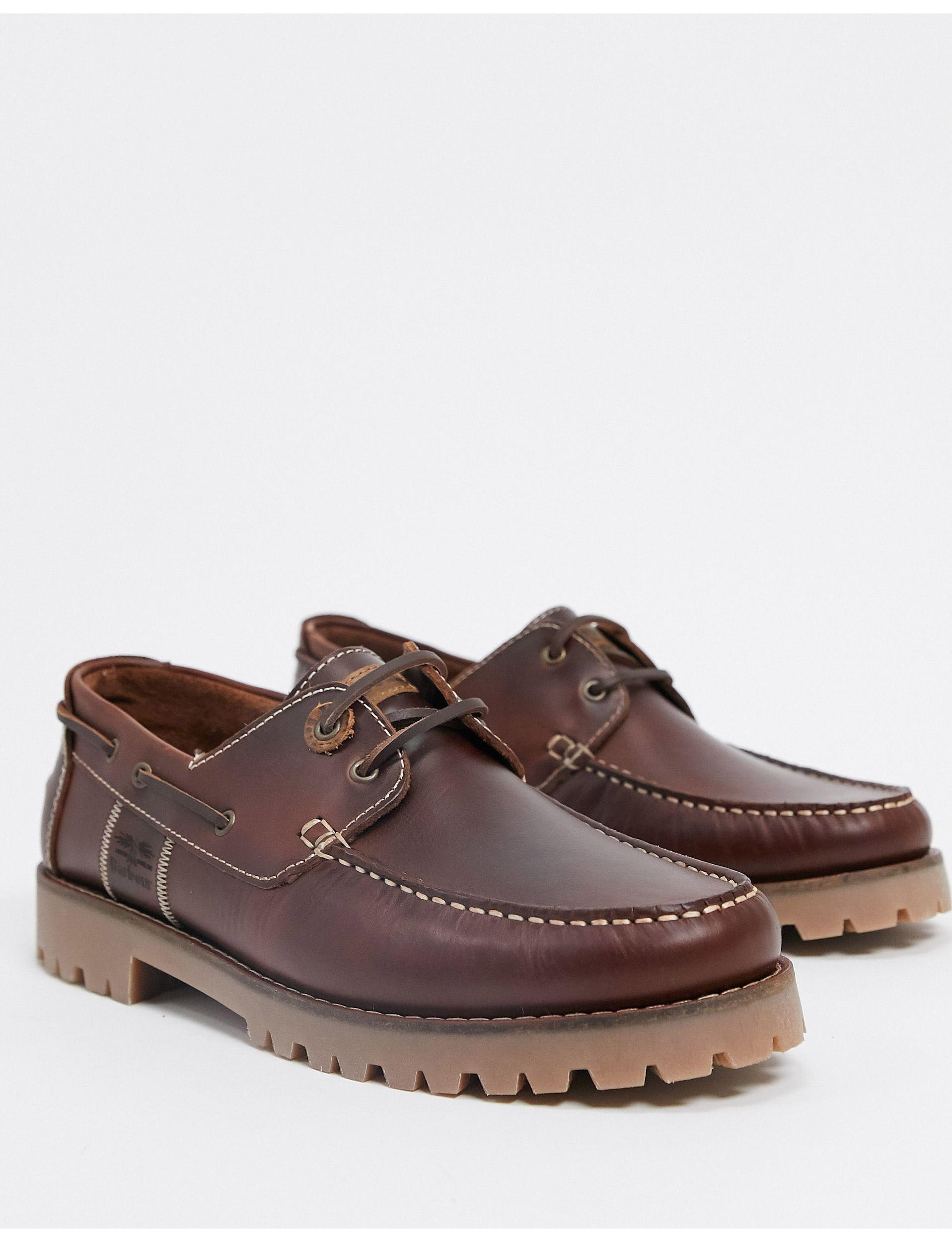 barbour stern boat shoes