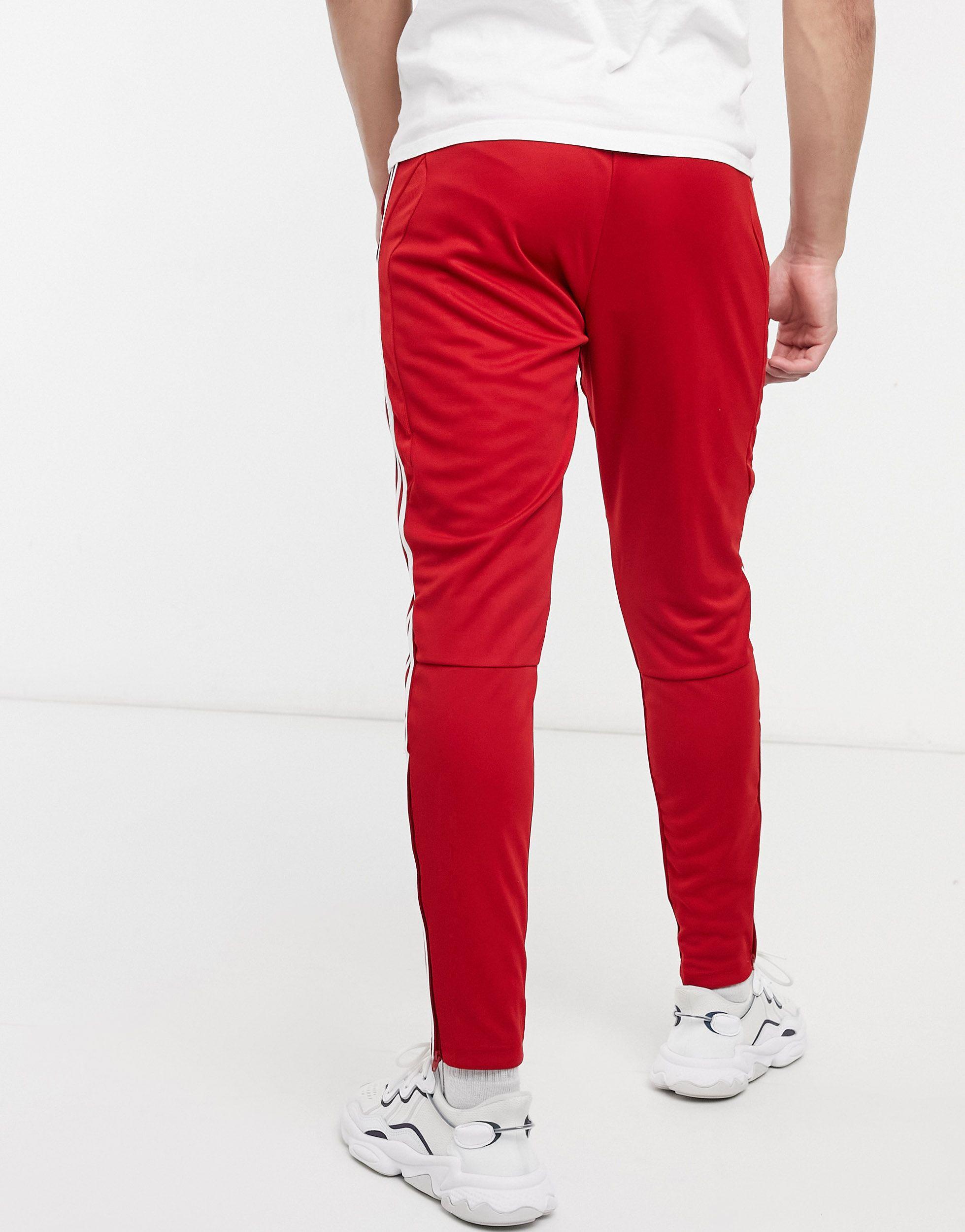 adidas Originals Adidas Tiro 3 Stripe Sweatpants in Red for Men - Lyst