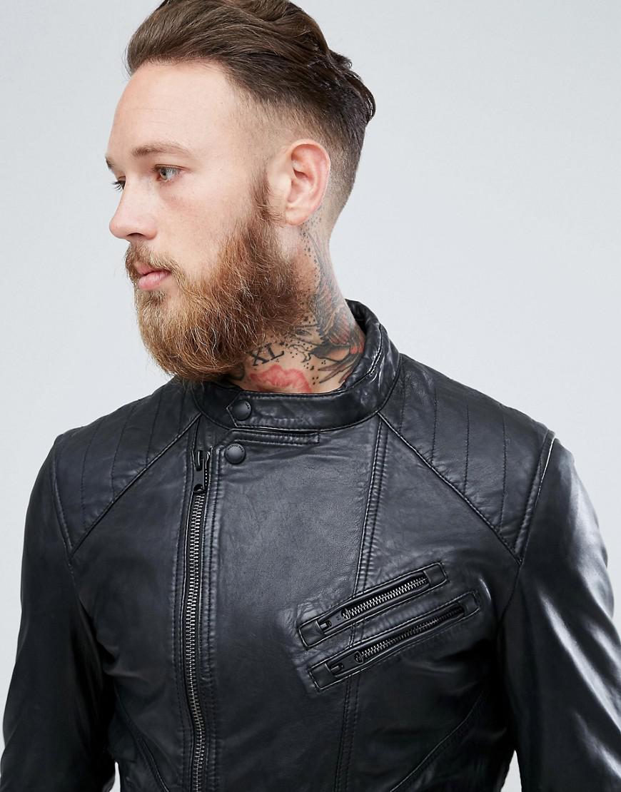 mango man leather biker jacket