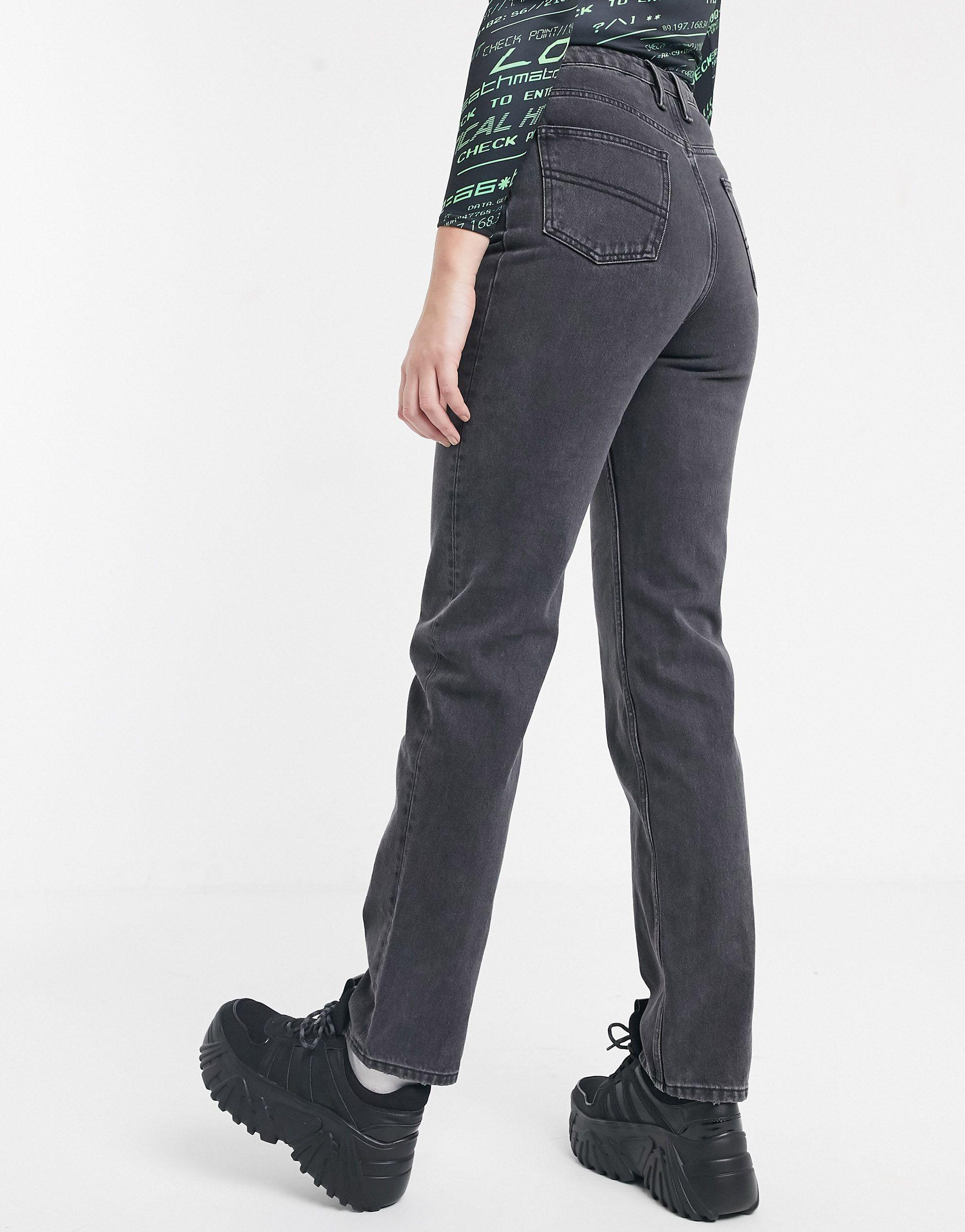 tall mom jeans black