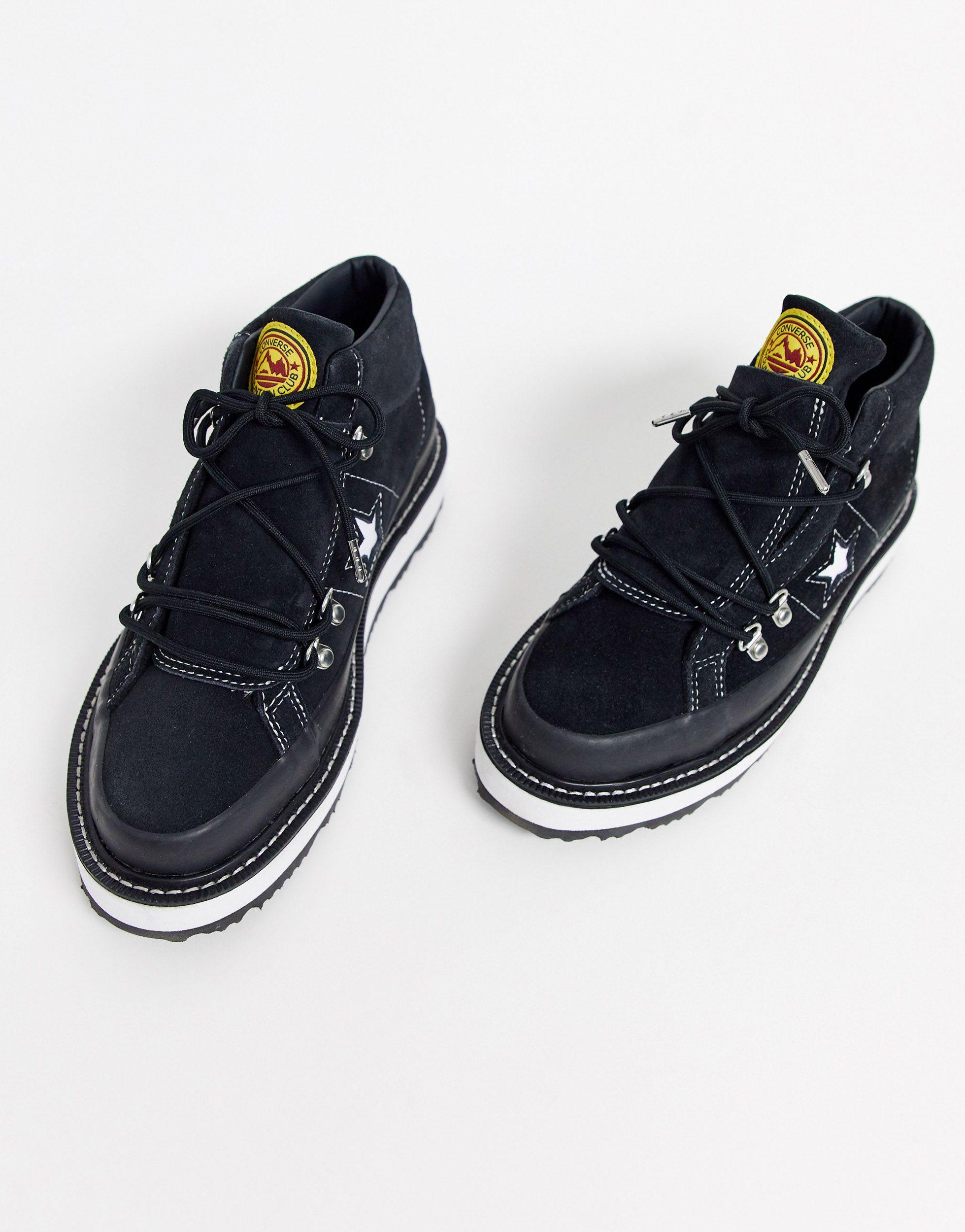 Converse One Star Hiker Boots in Black | Lyst