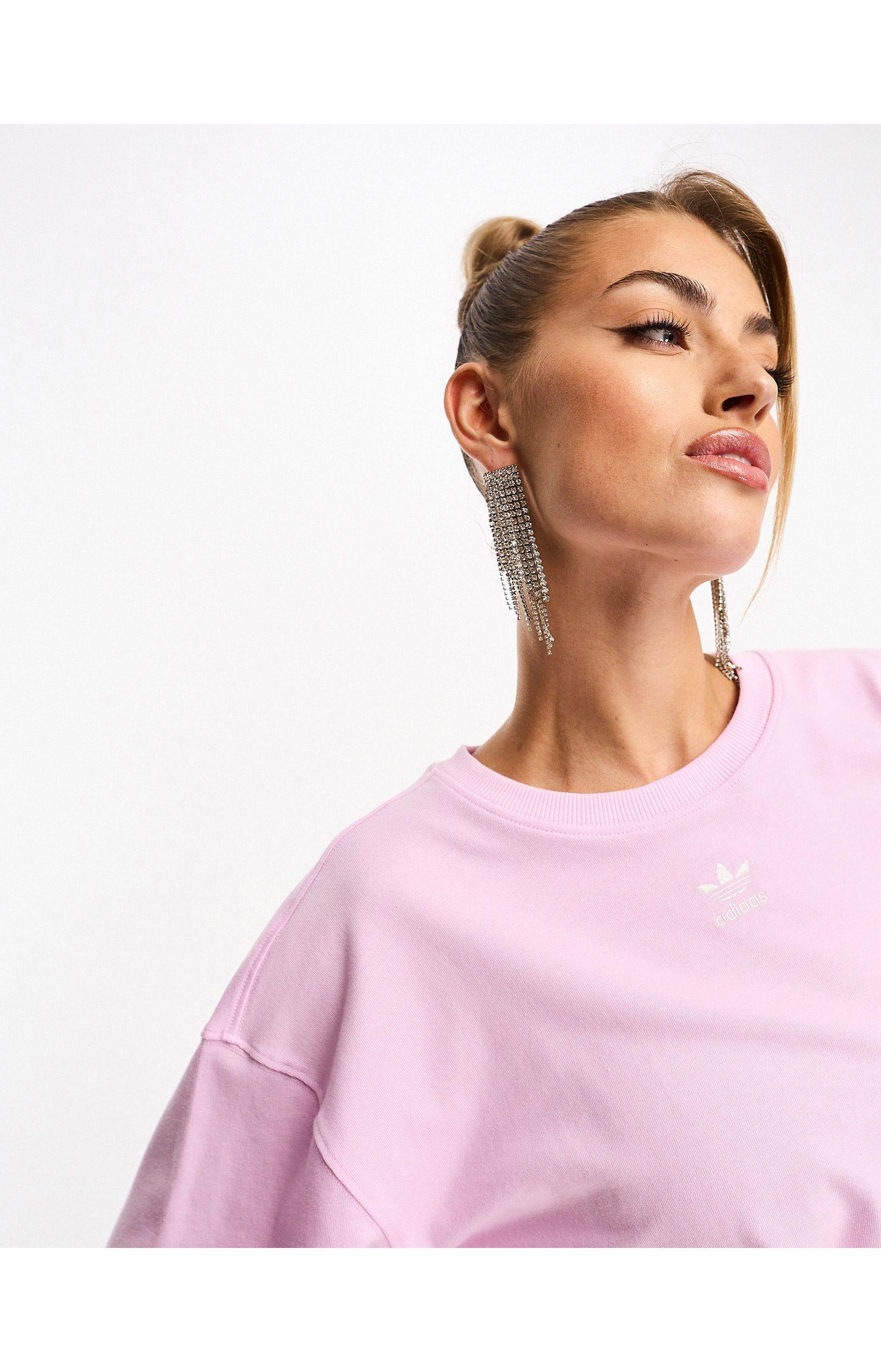 adidas light pink sweatshirt