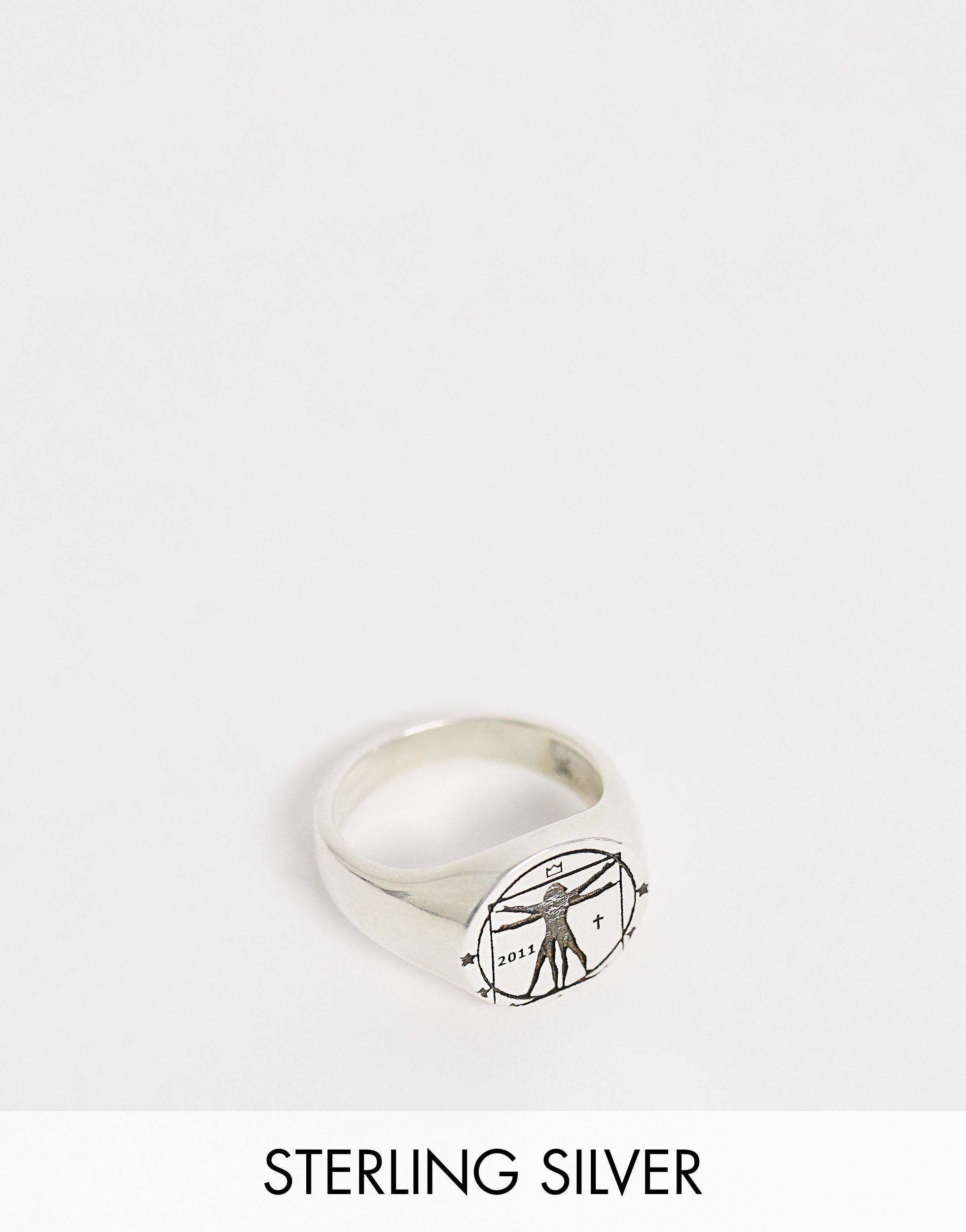 Serge Denimes Vitruvian Ring in Metallic for Men | Lyst