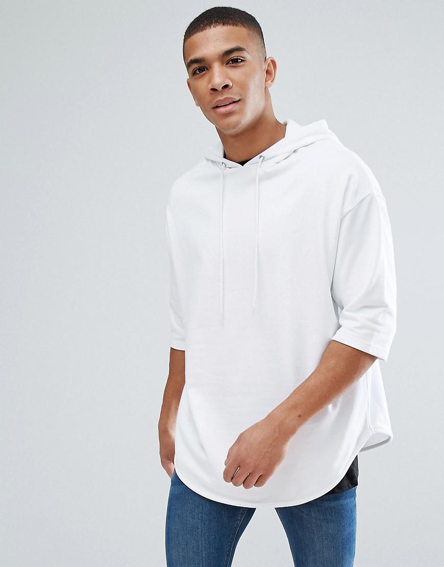 oversized short sleeve hoodie