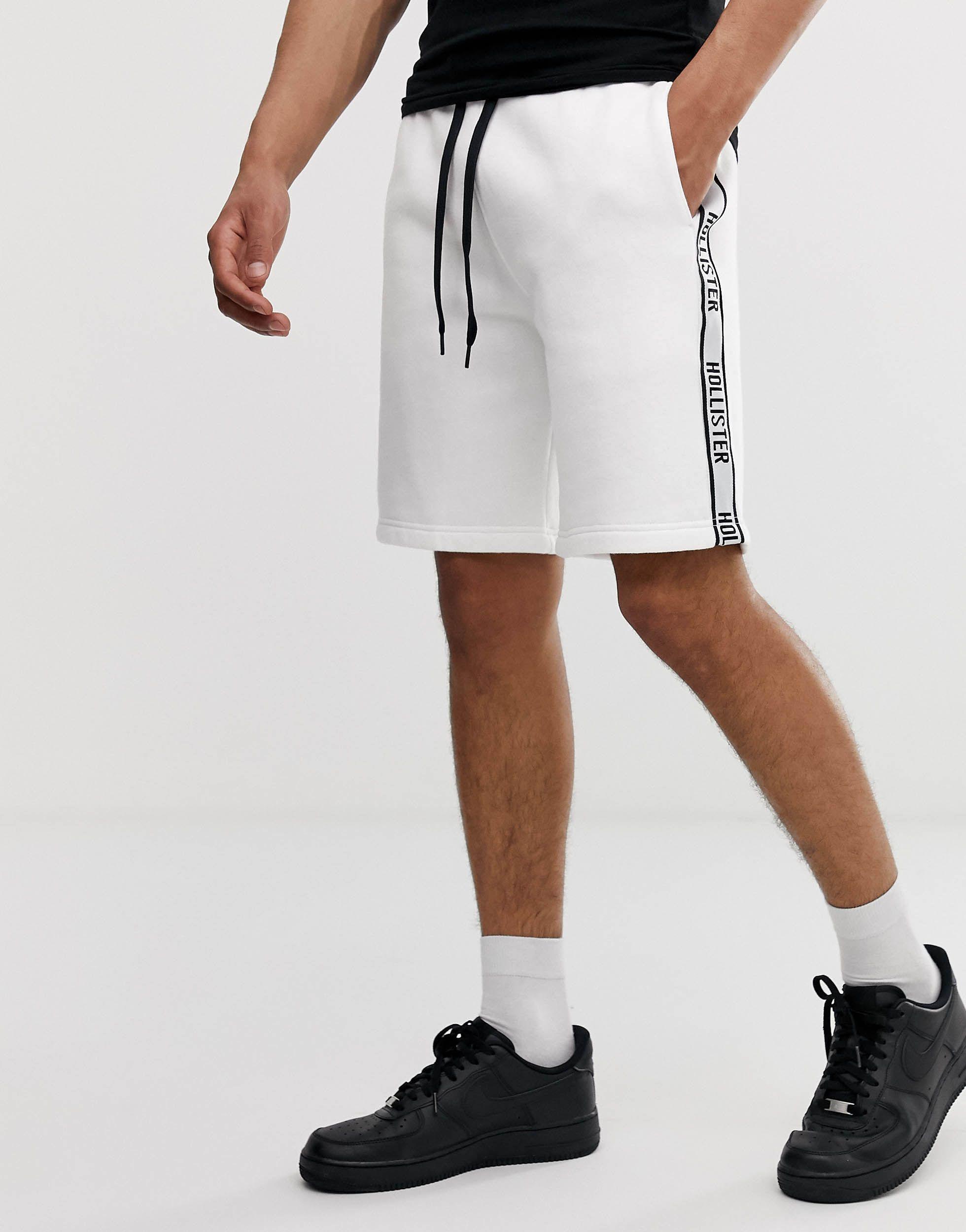 Side Tape Print Logo Sweat Shorts 