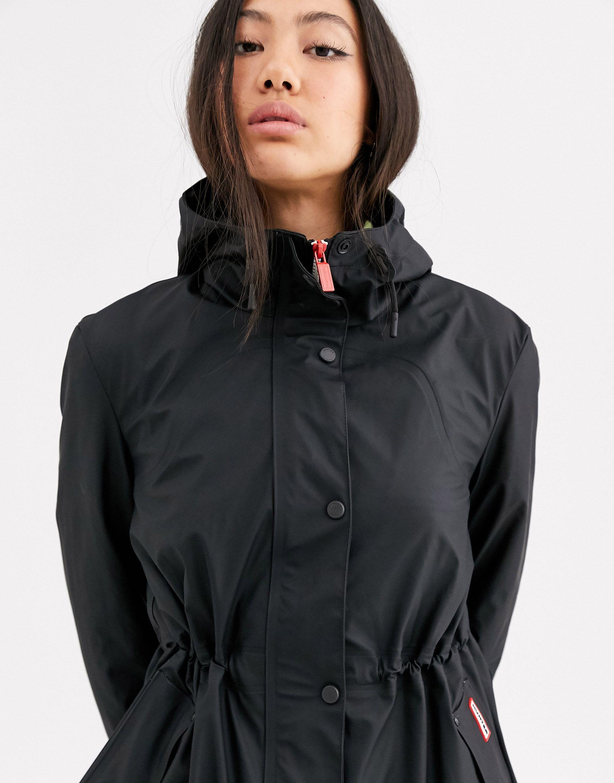 hunter rubberized rain jacket
