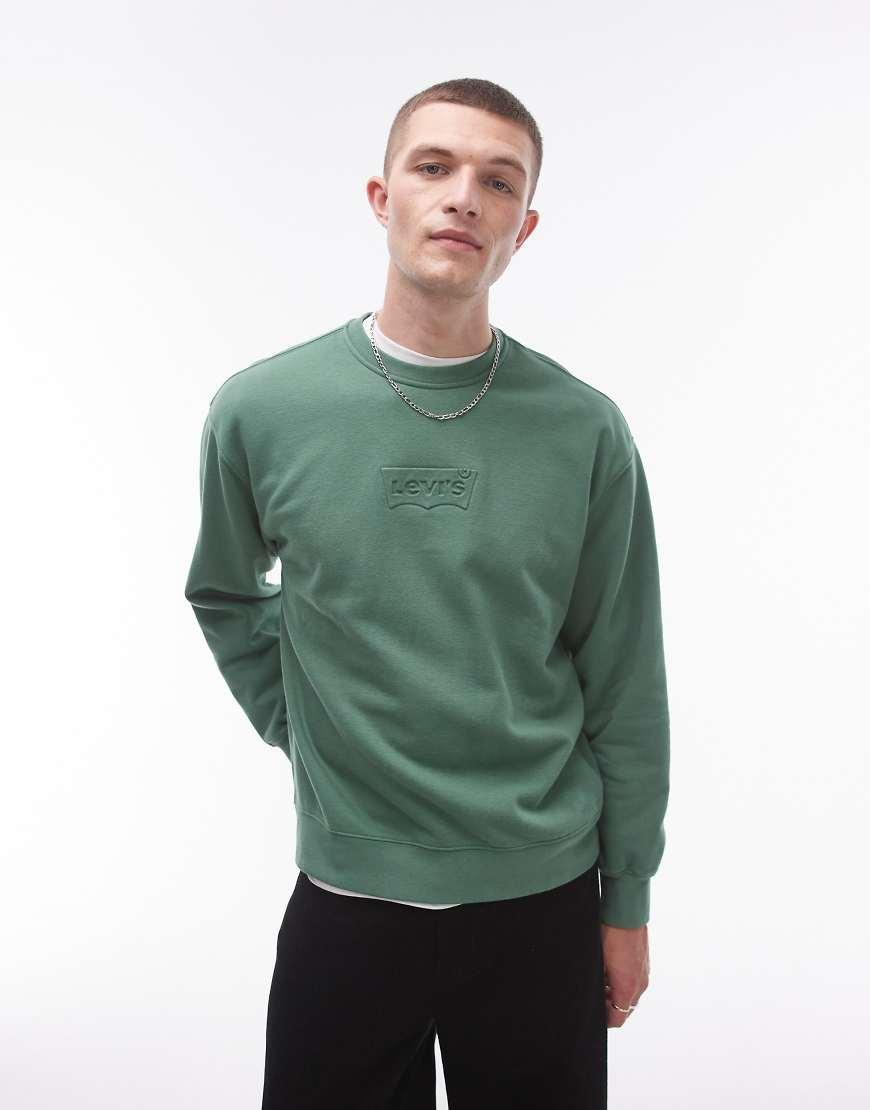 Sudadera Verde Con Logo De Murcielago De Levi s de hombre de color Verde Lyst