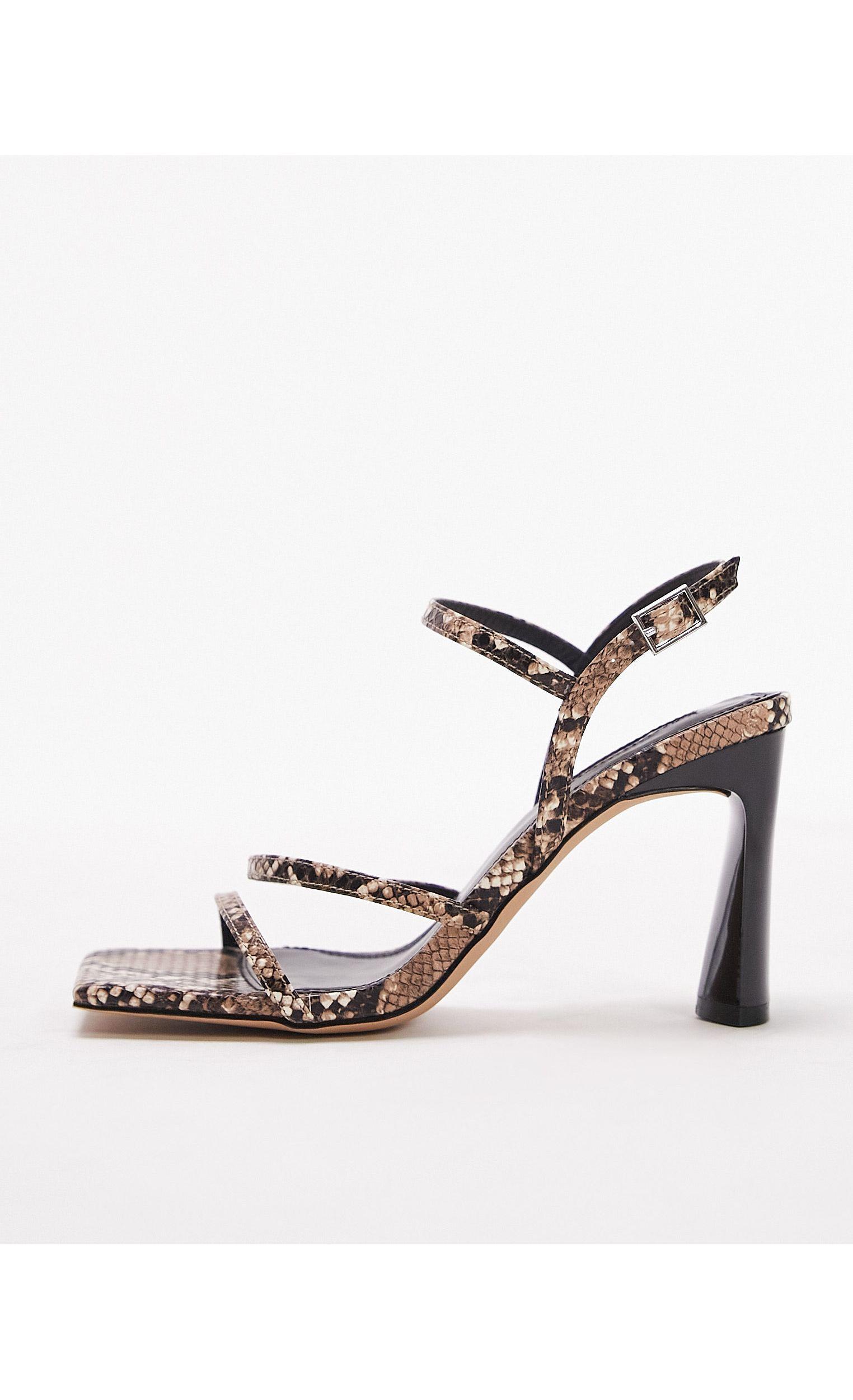 Topshop store snake sandals