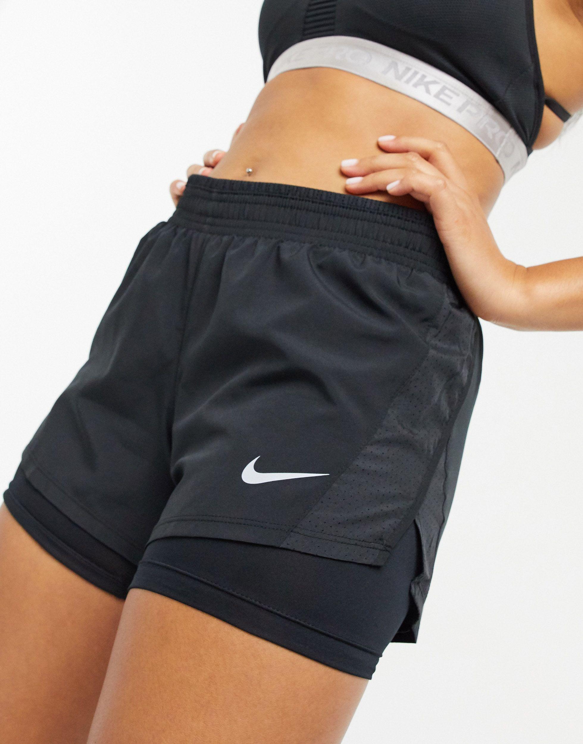 Nike 10k 2-in-1 Dri-fit Shorts in Blue | Lyst